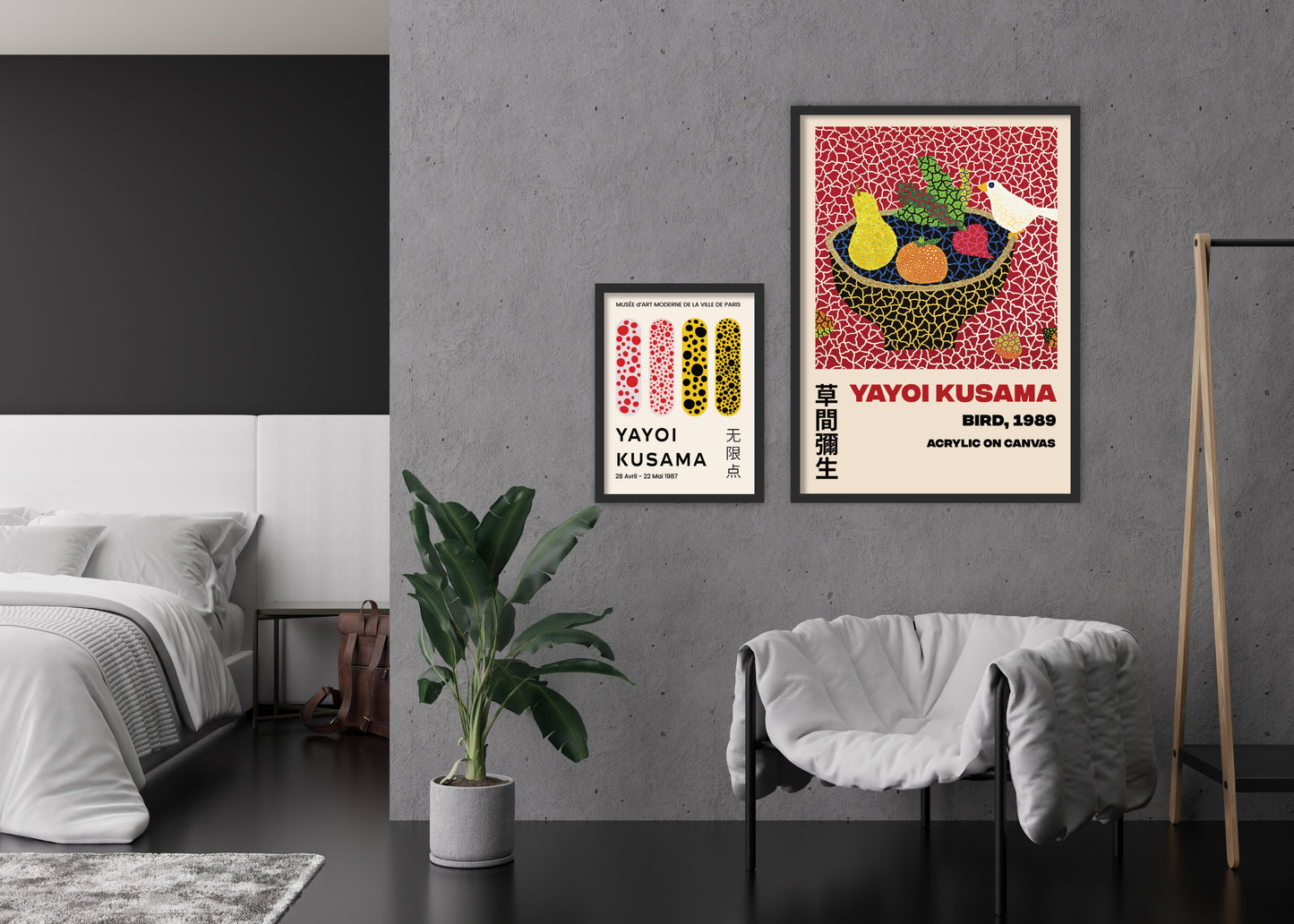 Poster Four Lines | Yayoi Kusama