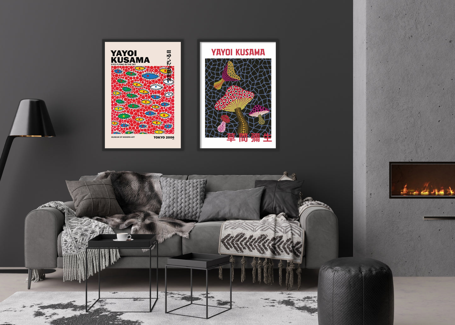 Mushroom Poster | Yayoi Kusama