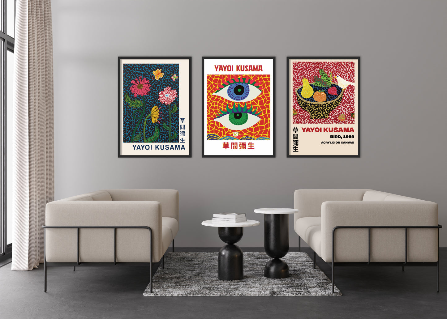 Two Eyes Poster | Yayoi Kusama