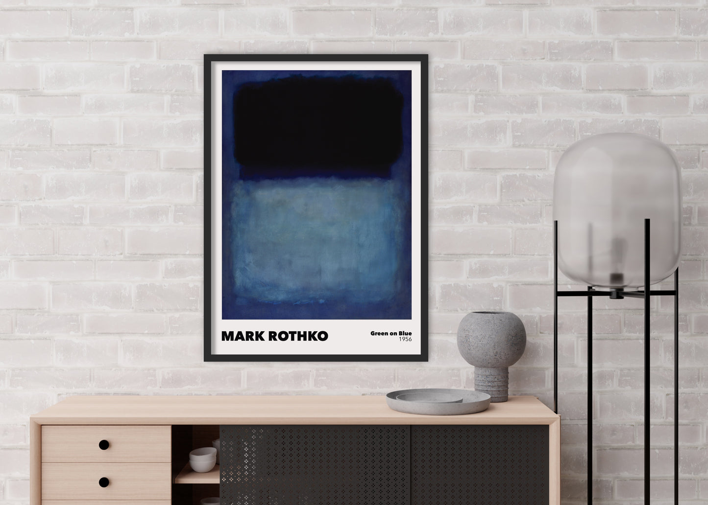 Green on Blue Poster | Mark Rothko
