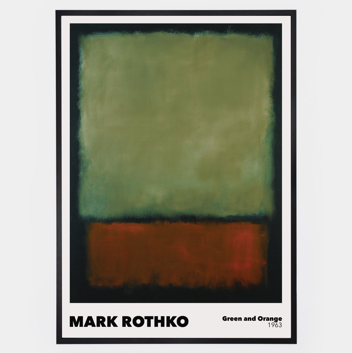 Green and Orange Poster | Mark Rothko