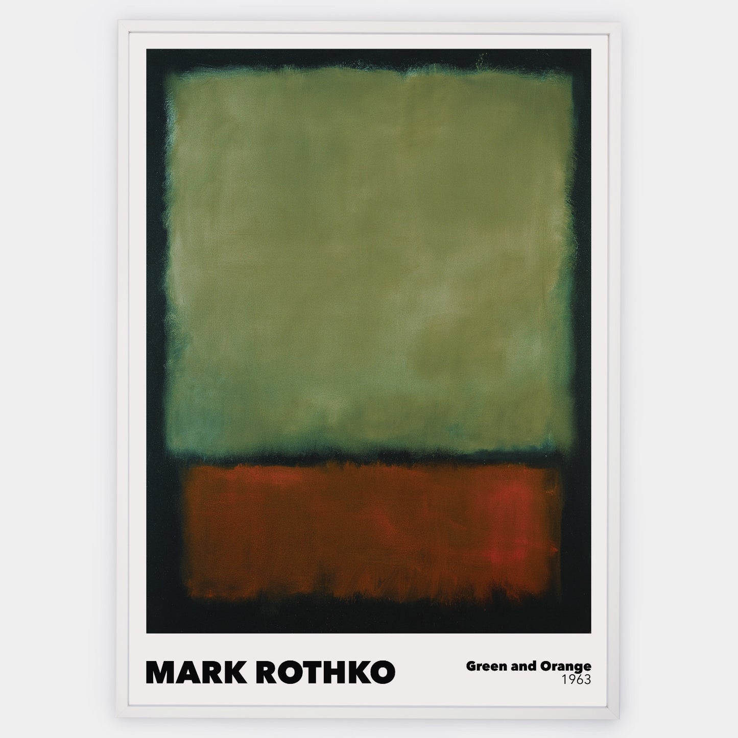 Green and Orange Poster | Mark Rothko