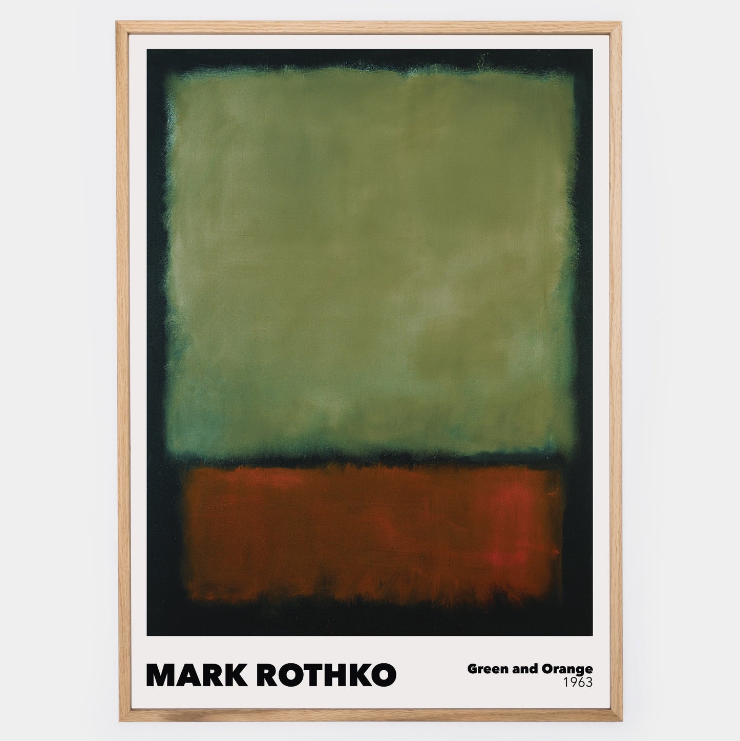 Green and Orange Poster | Mark Rothko