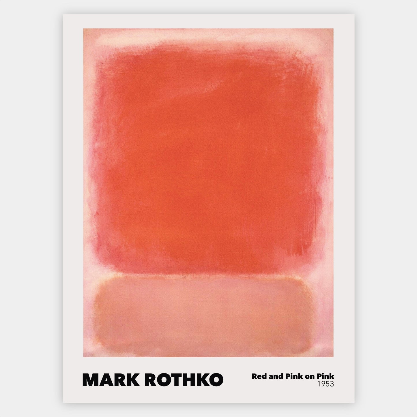 Red and Pink on Pink Poster | Mark Rothko