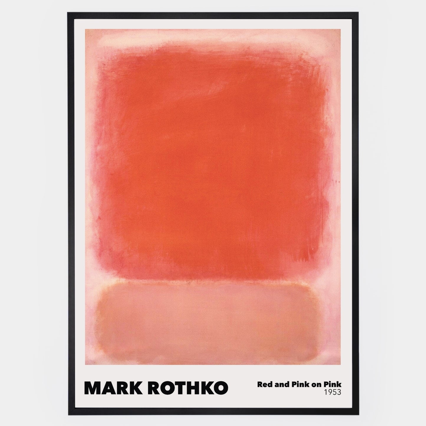 Red and Pink on Pink Poster | Mark Rothko