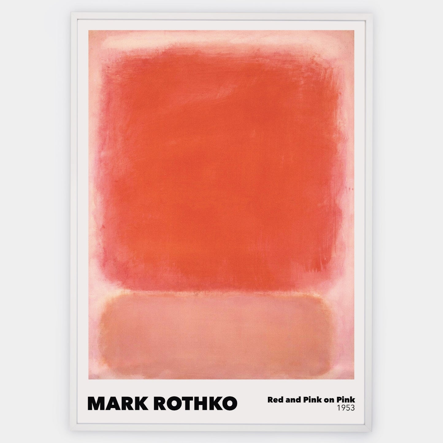 Red and Pink on Pink Poster | Mark Rothko