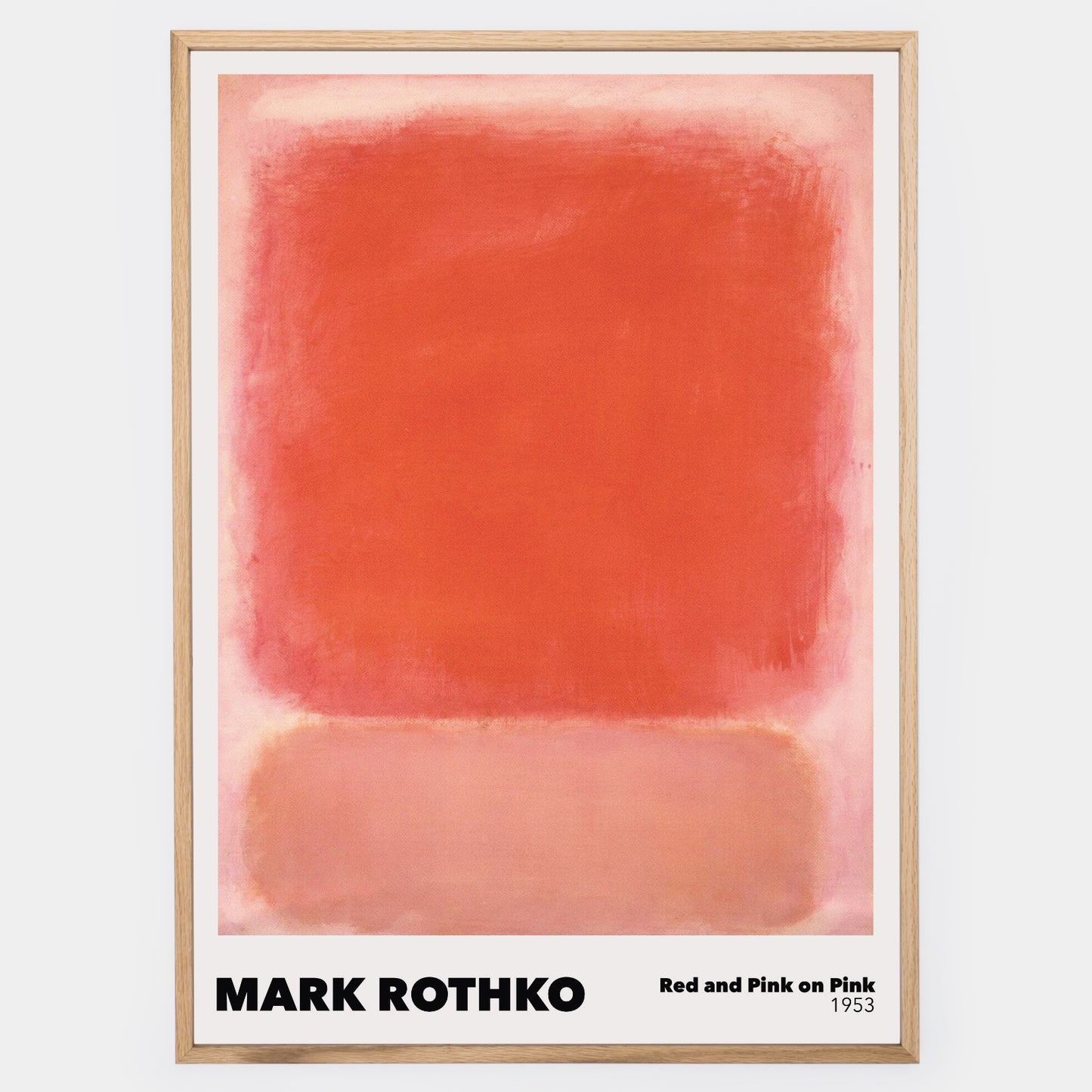 Red and Pink on Pink Poster | Mark Rothko