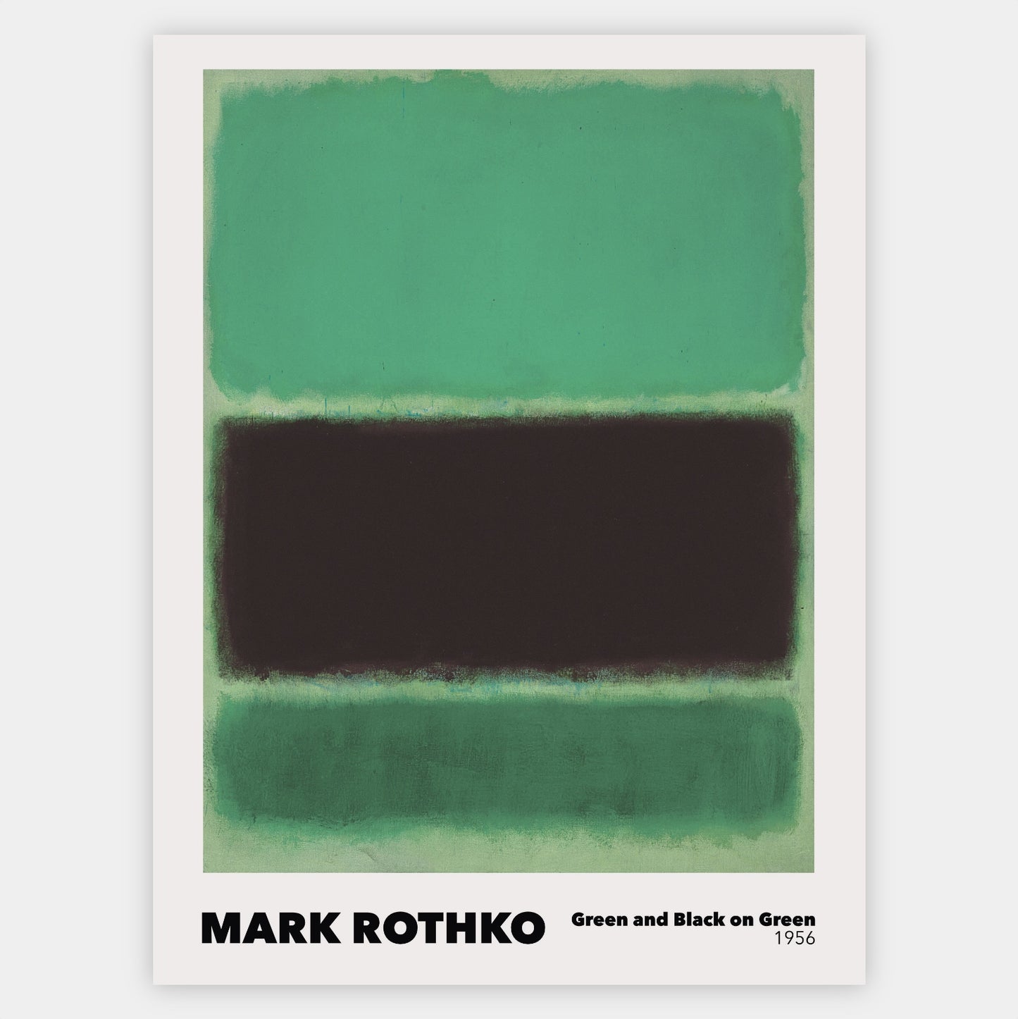Green and Black on Green Poster | Mark Rothko