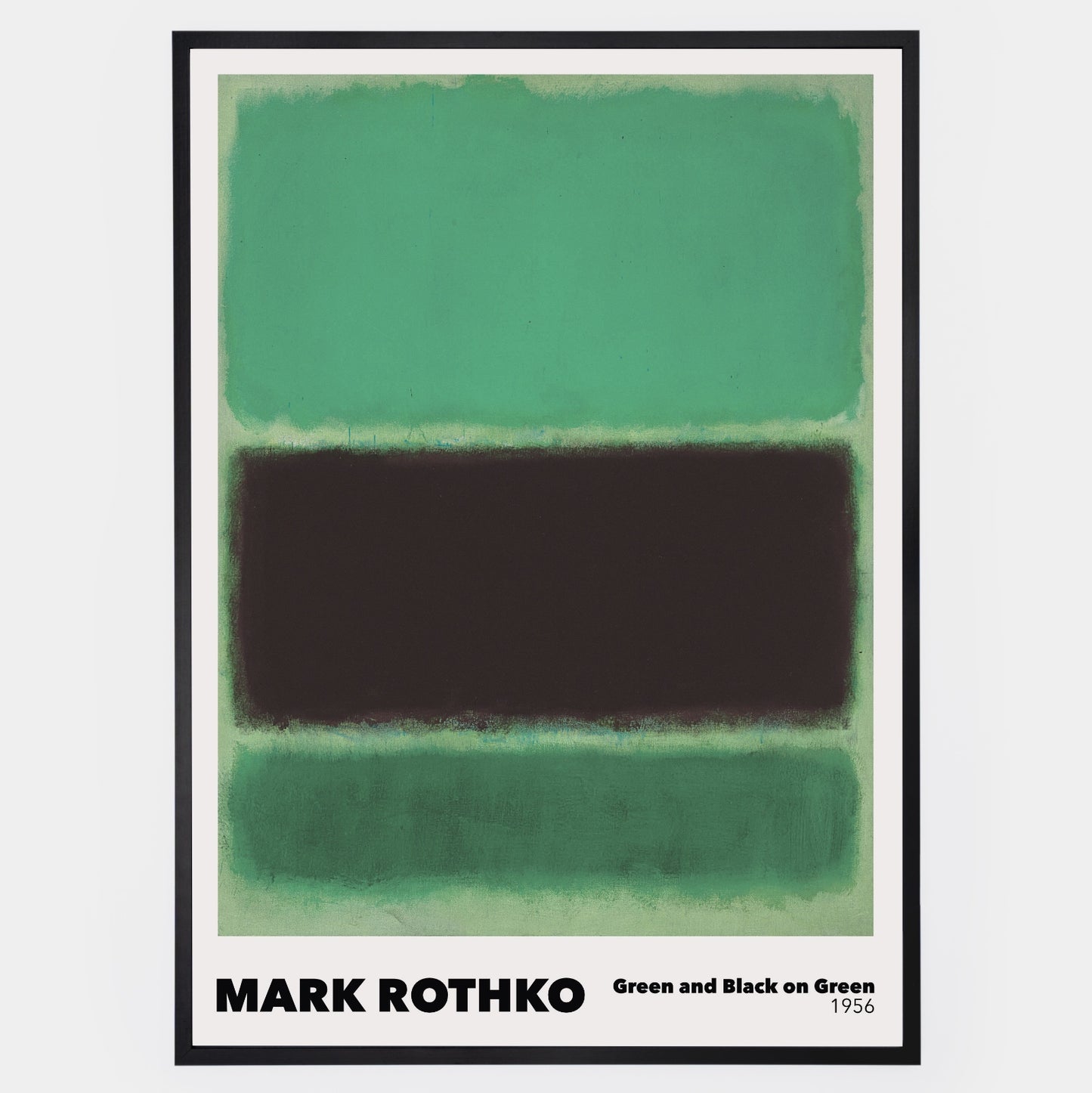Green and Black on Green Poster | Mark Rothko