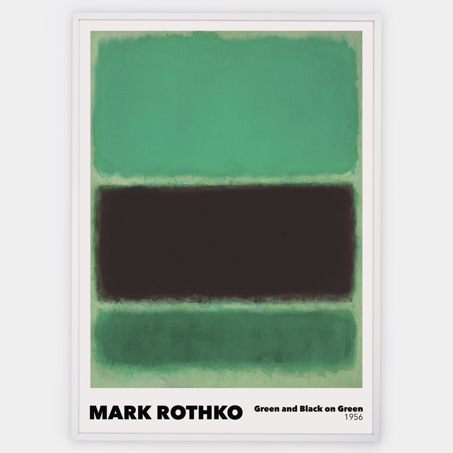 Green and Black on Green Poster | Mark Rothko