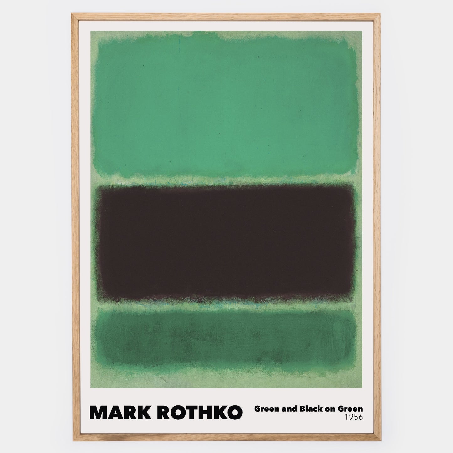 Green and Black on Green Poster | Mark Rothko