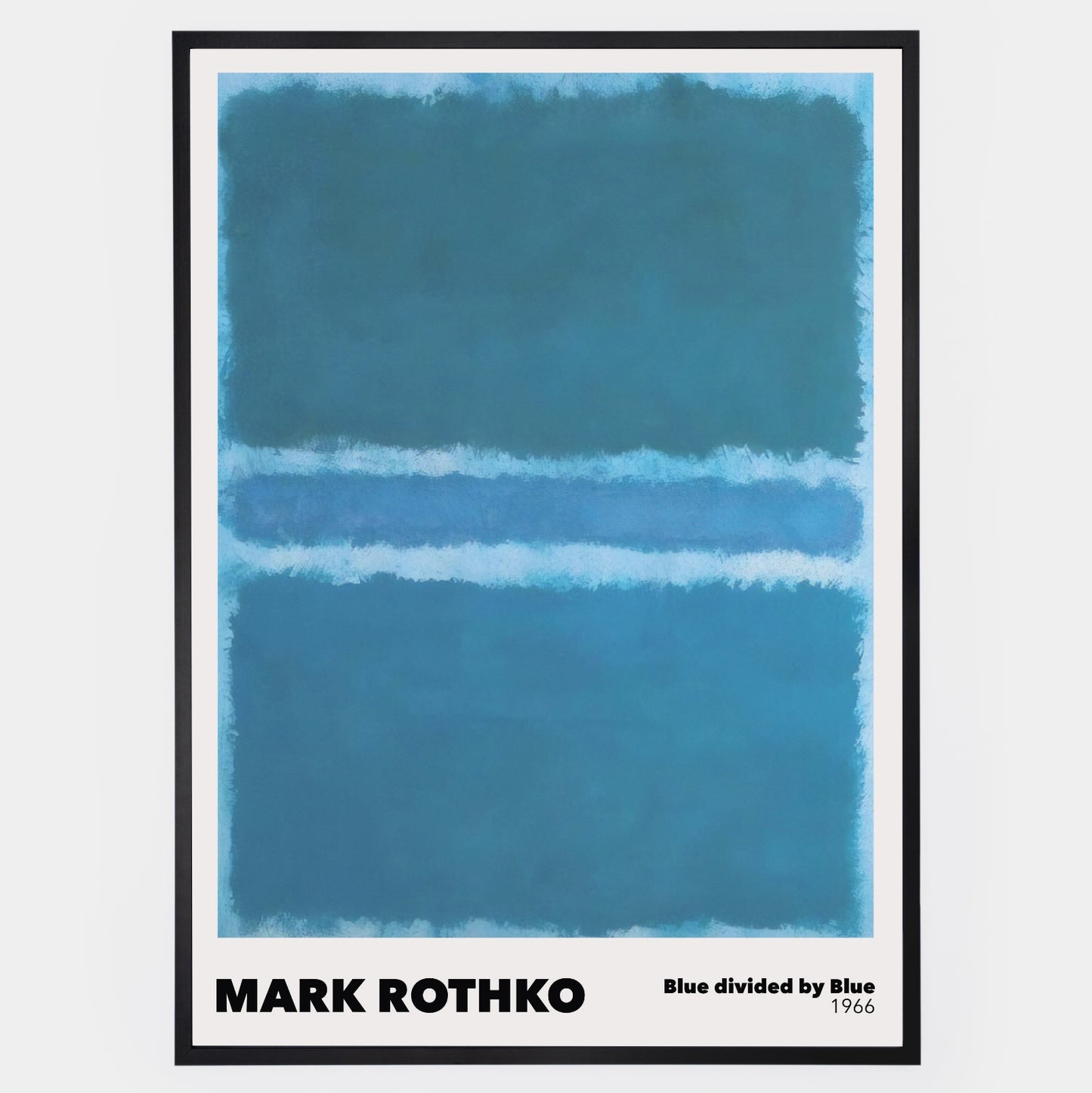 Poster Blue divided by Blue | Mark Rothko