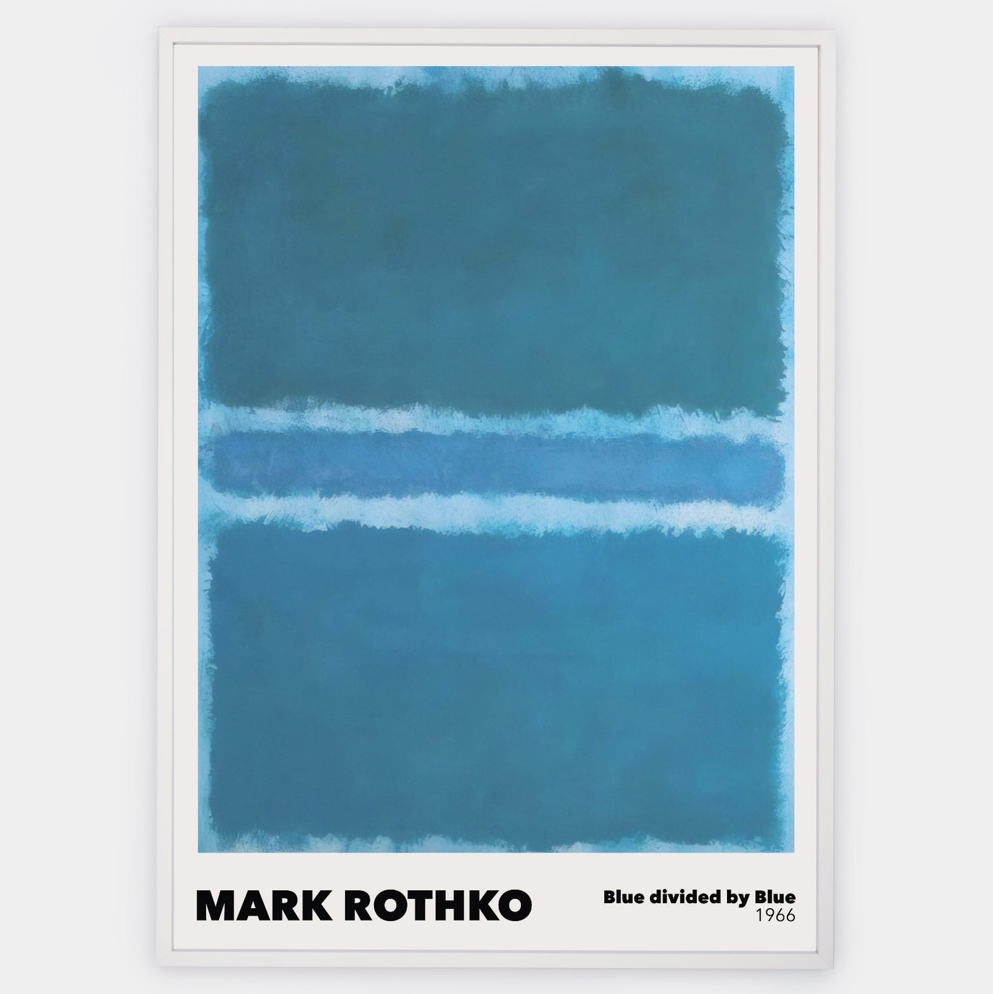 Poster Blue divided by Blue | Mark Rothko