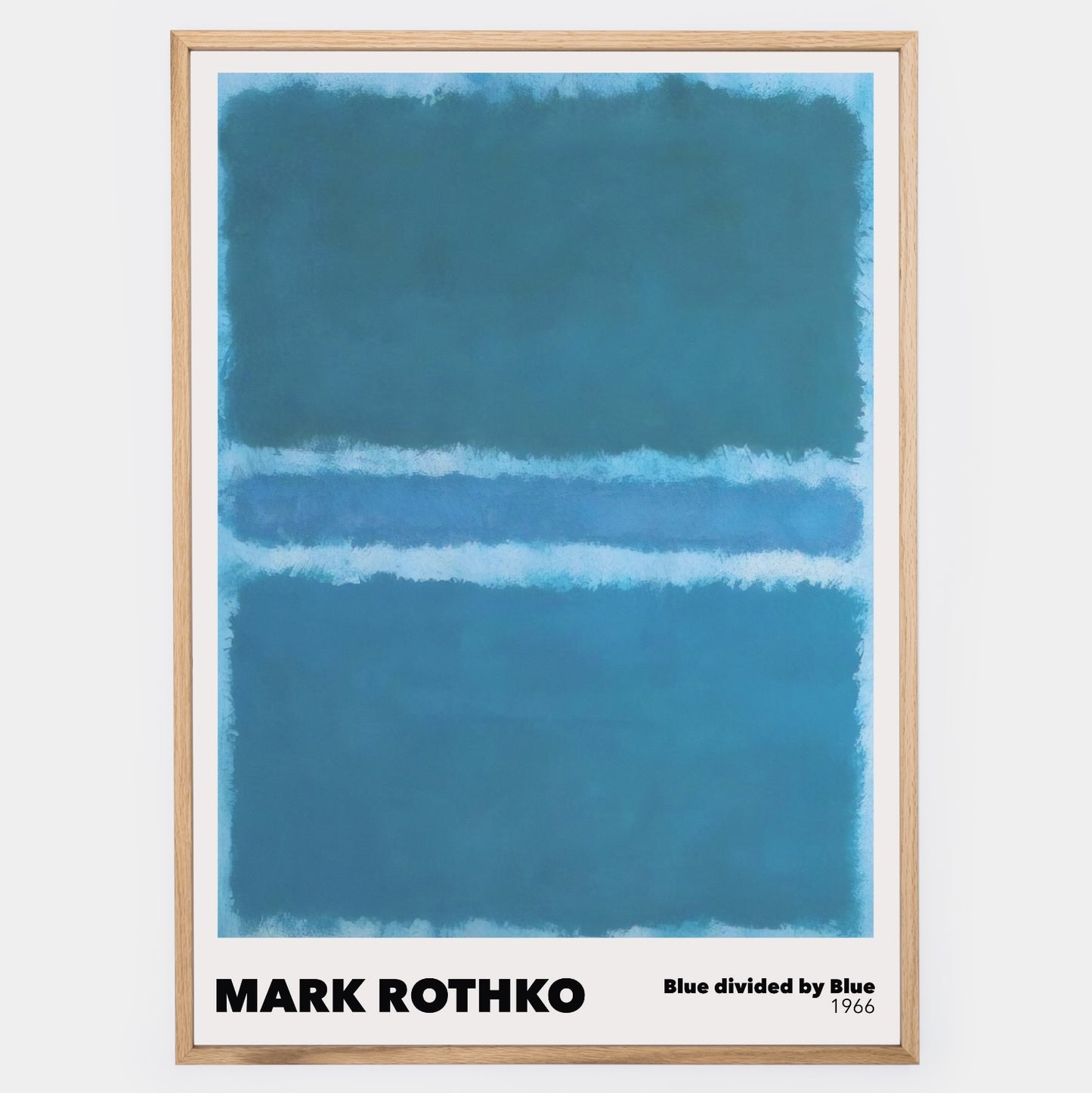 Poster Blue divided by Blue | Mark Rothko