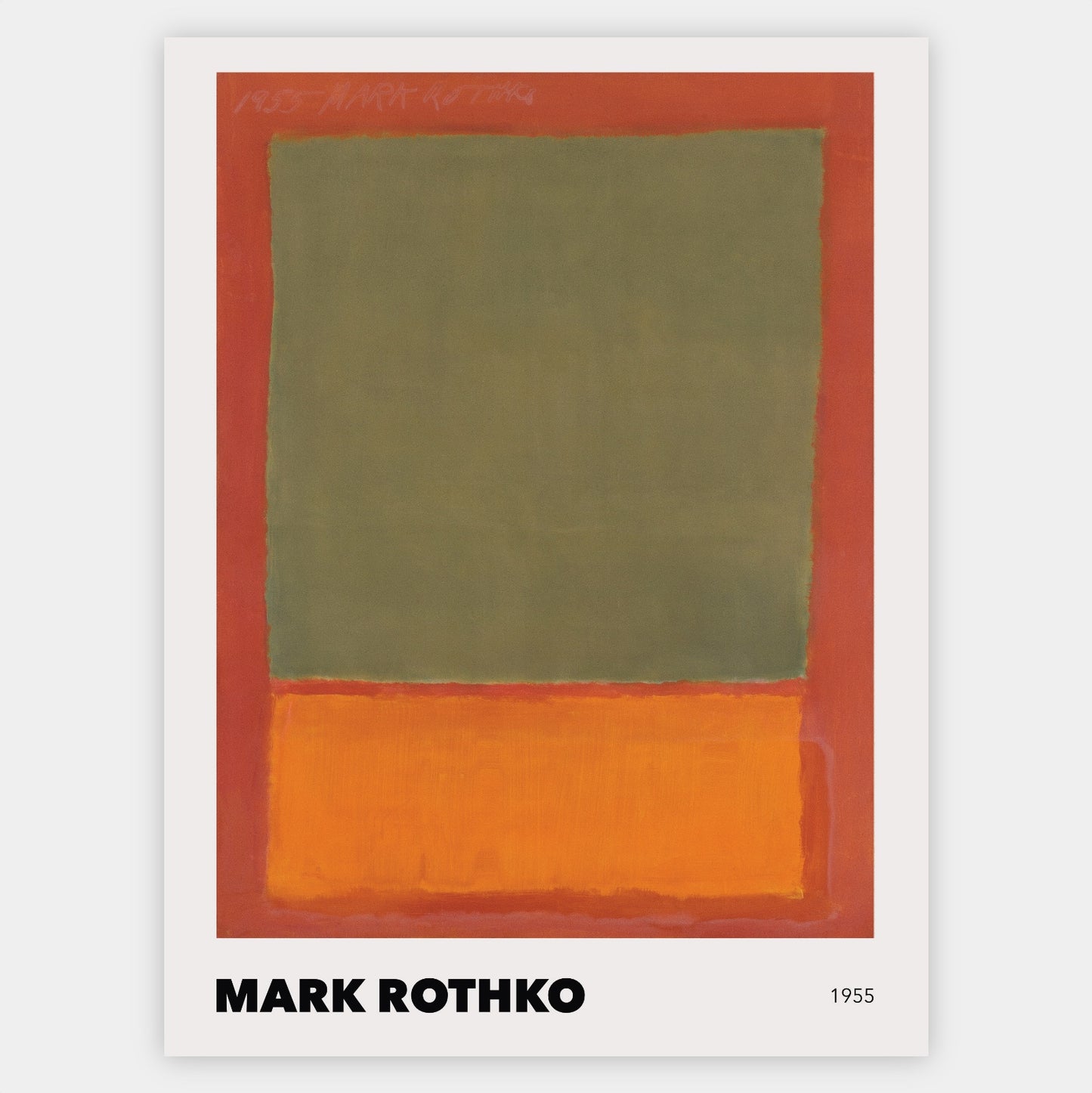 Poster Orange and Green on Red, 1955 | Mark Rothko