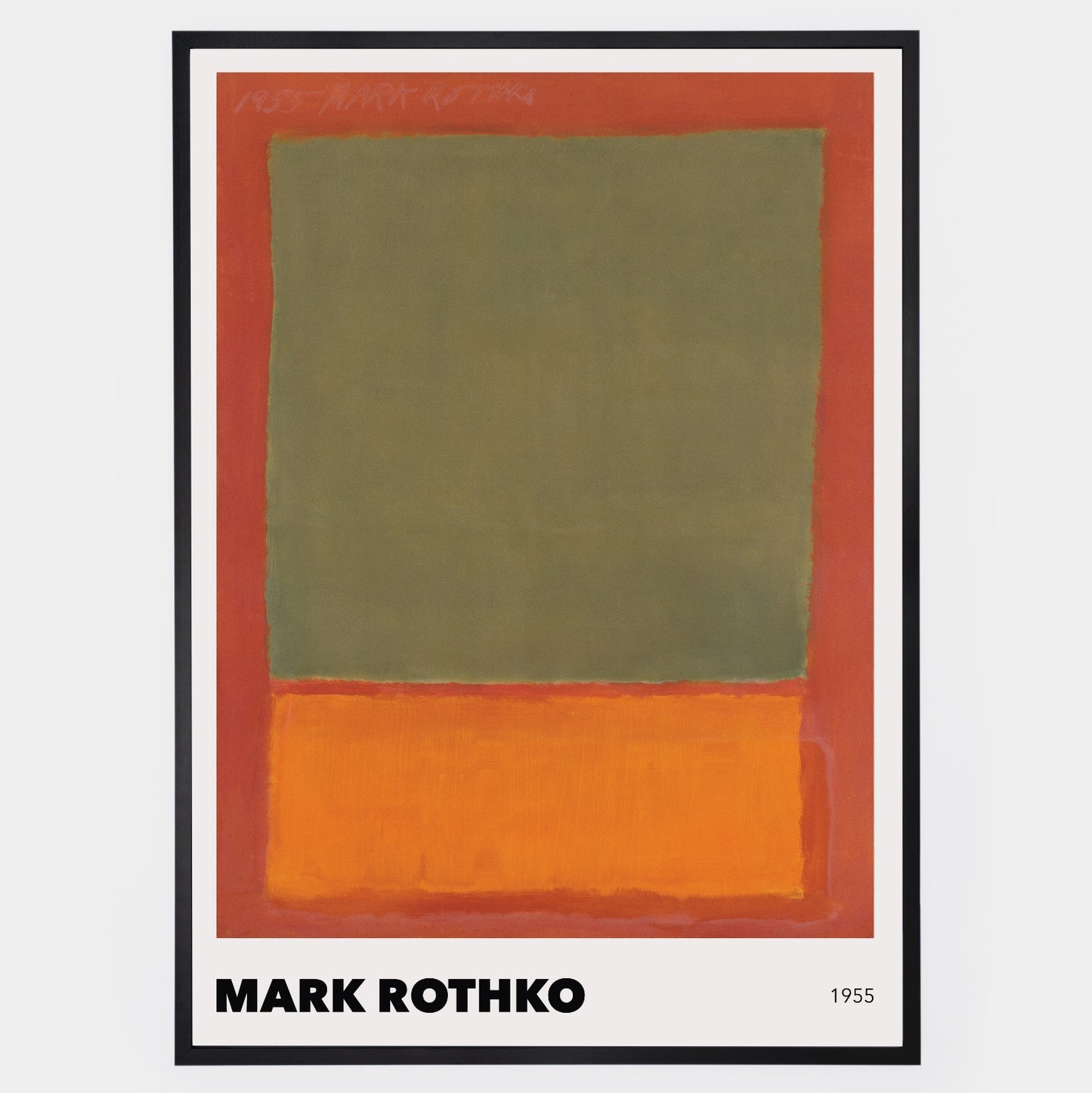 Poster Orange and Green on Red, 1955 | Mark Rothko
