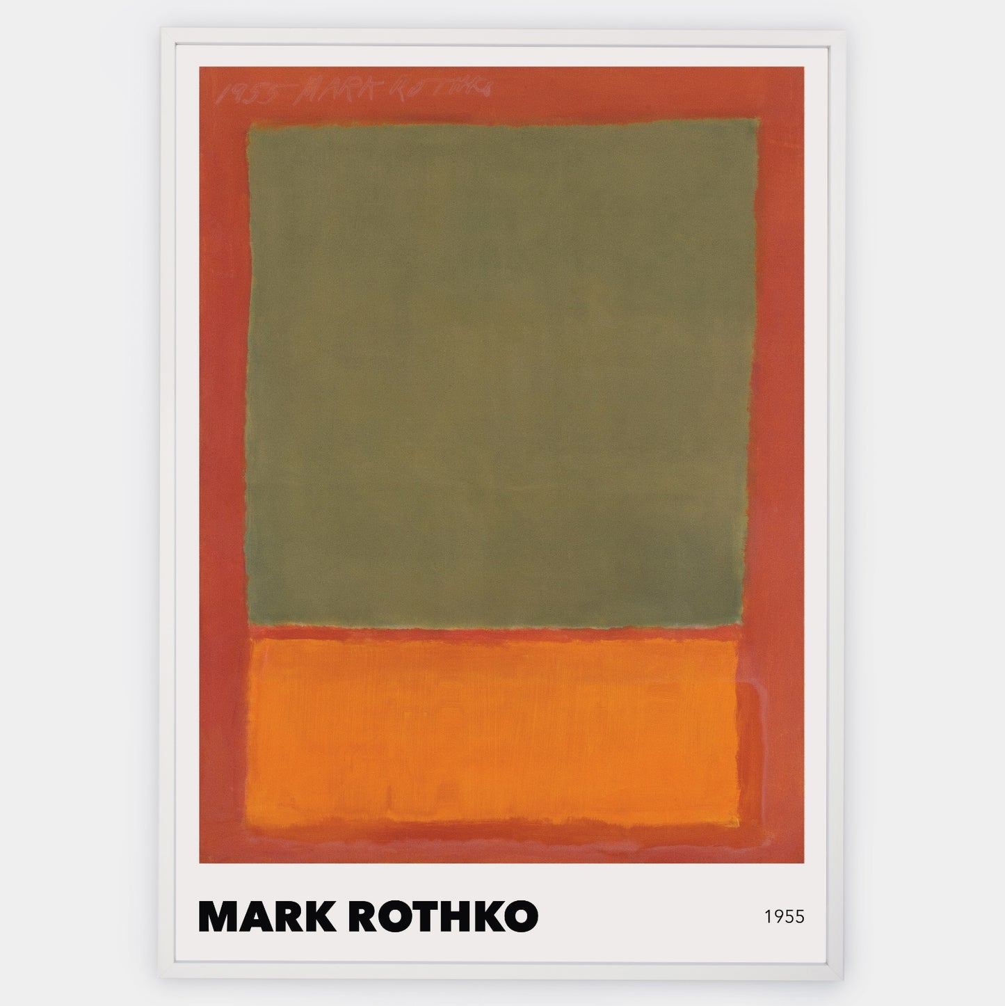 Poster Orange and Green on Red, 1955 | Mark Rothko