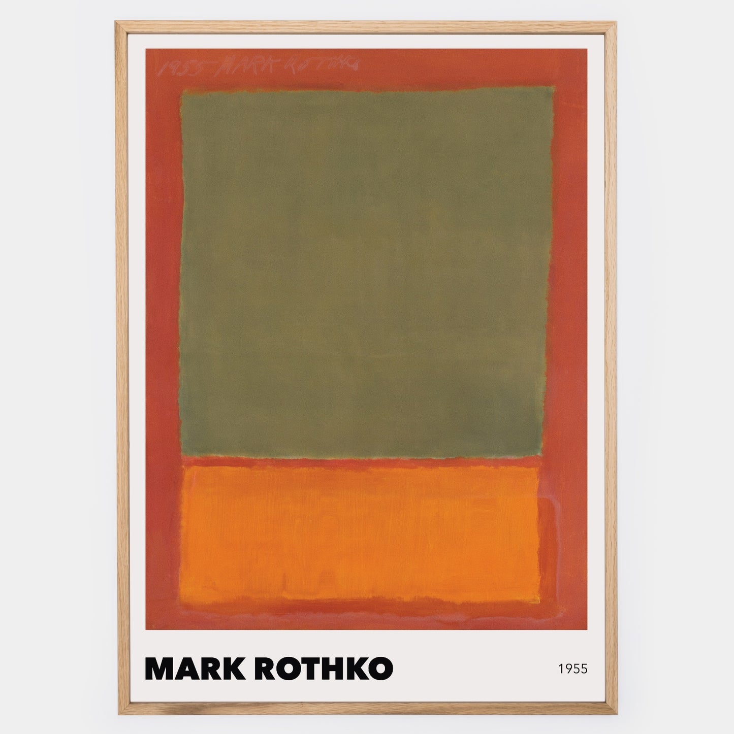 Poster Orange and Green on Red, 1955 | Mark Rothko