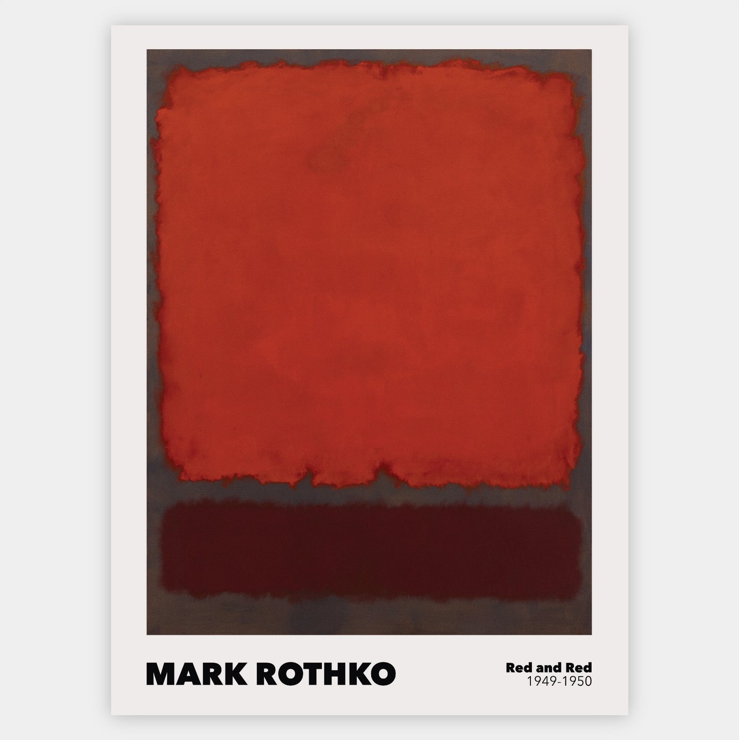 Poster Orange, Red and Red | Mark Rothko