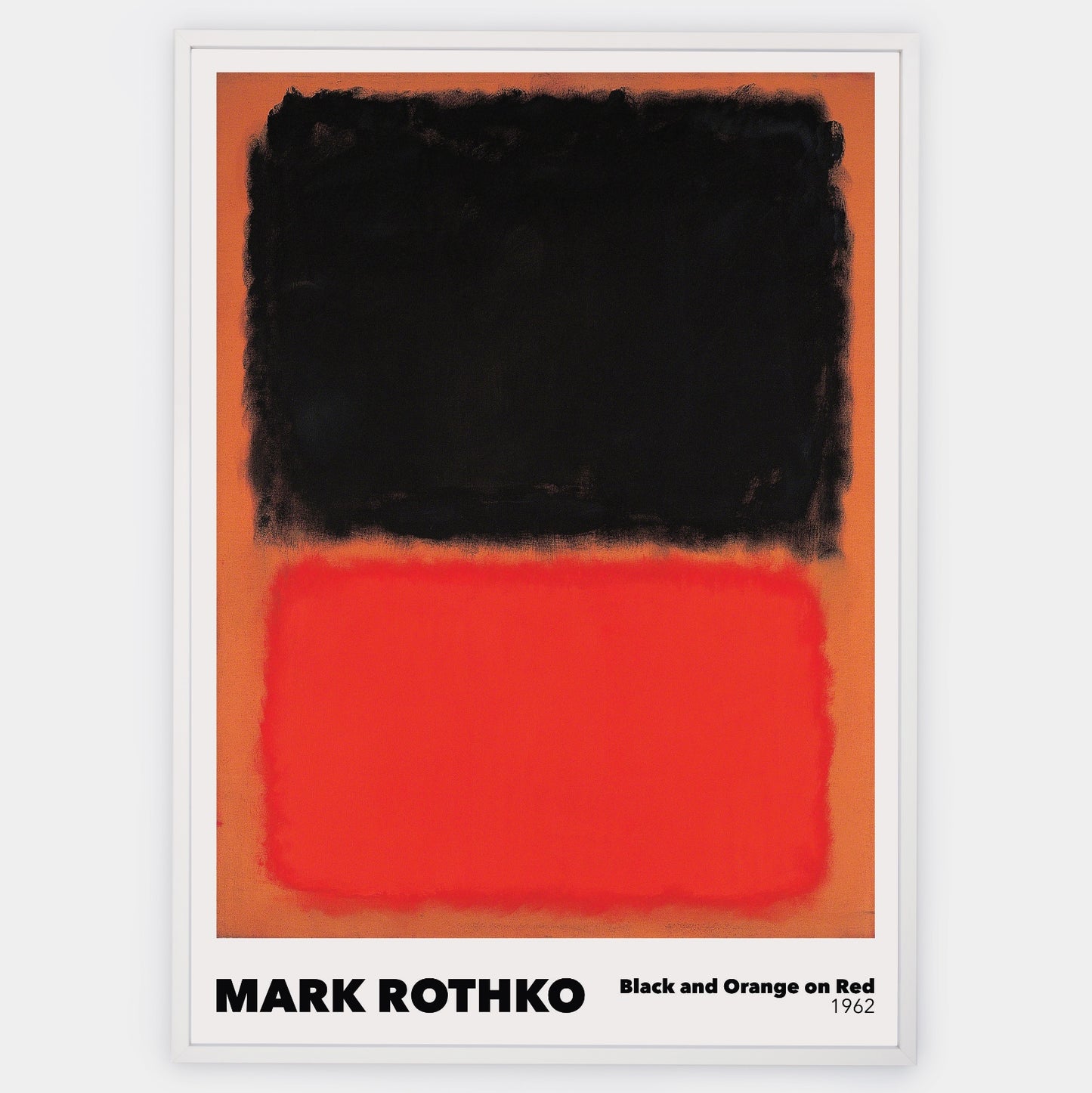 Black and Orange on Red Poster | Mark Rothko