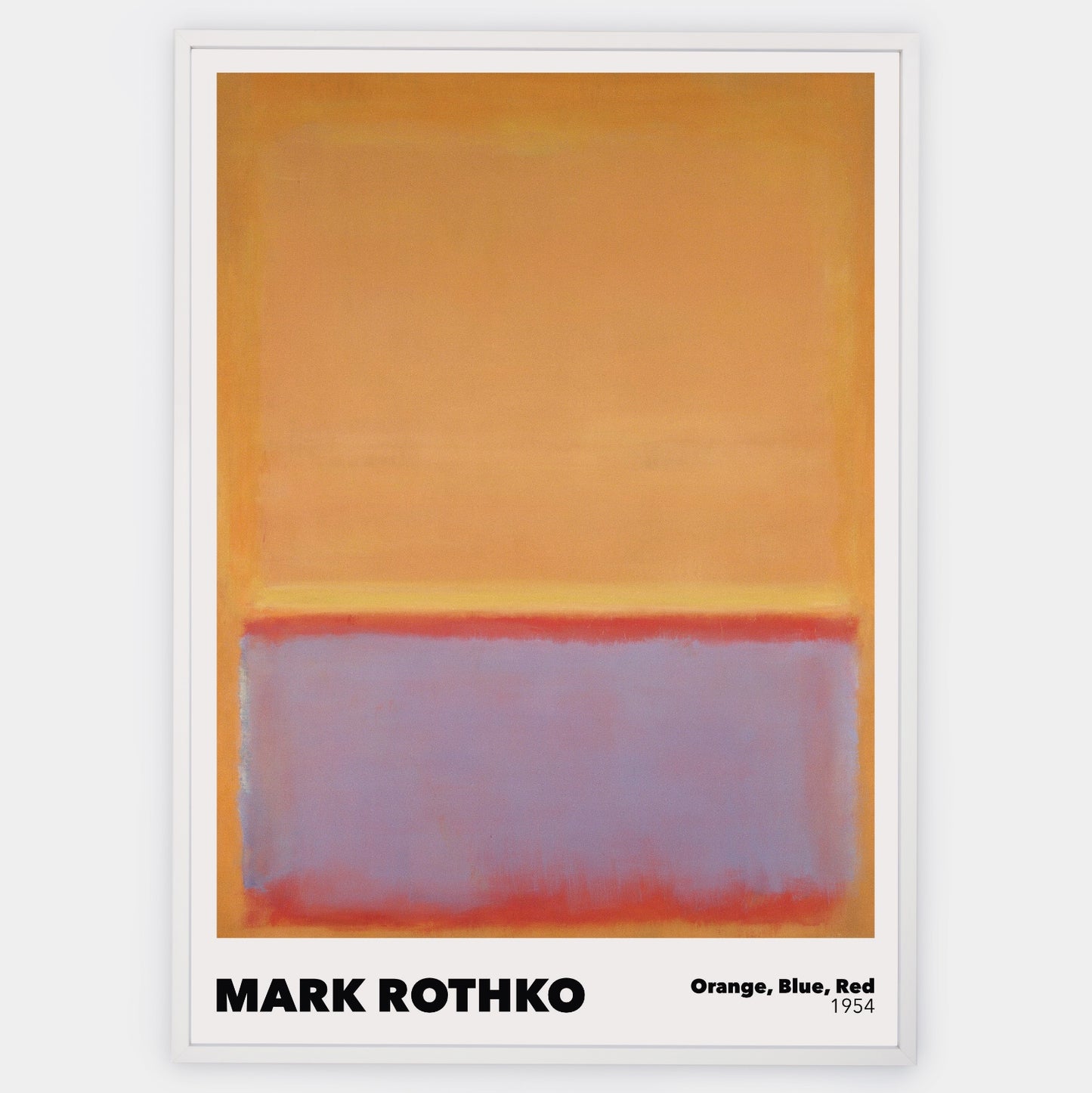 Poster Orange, Blue, Red | Mark Rothko