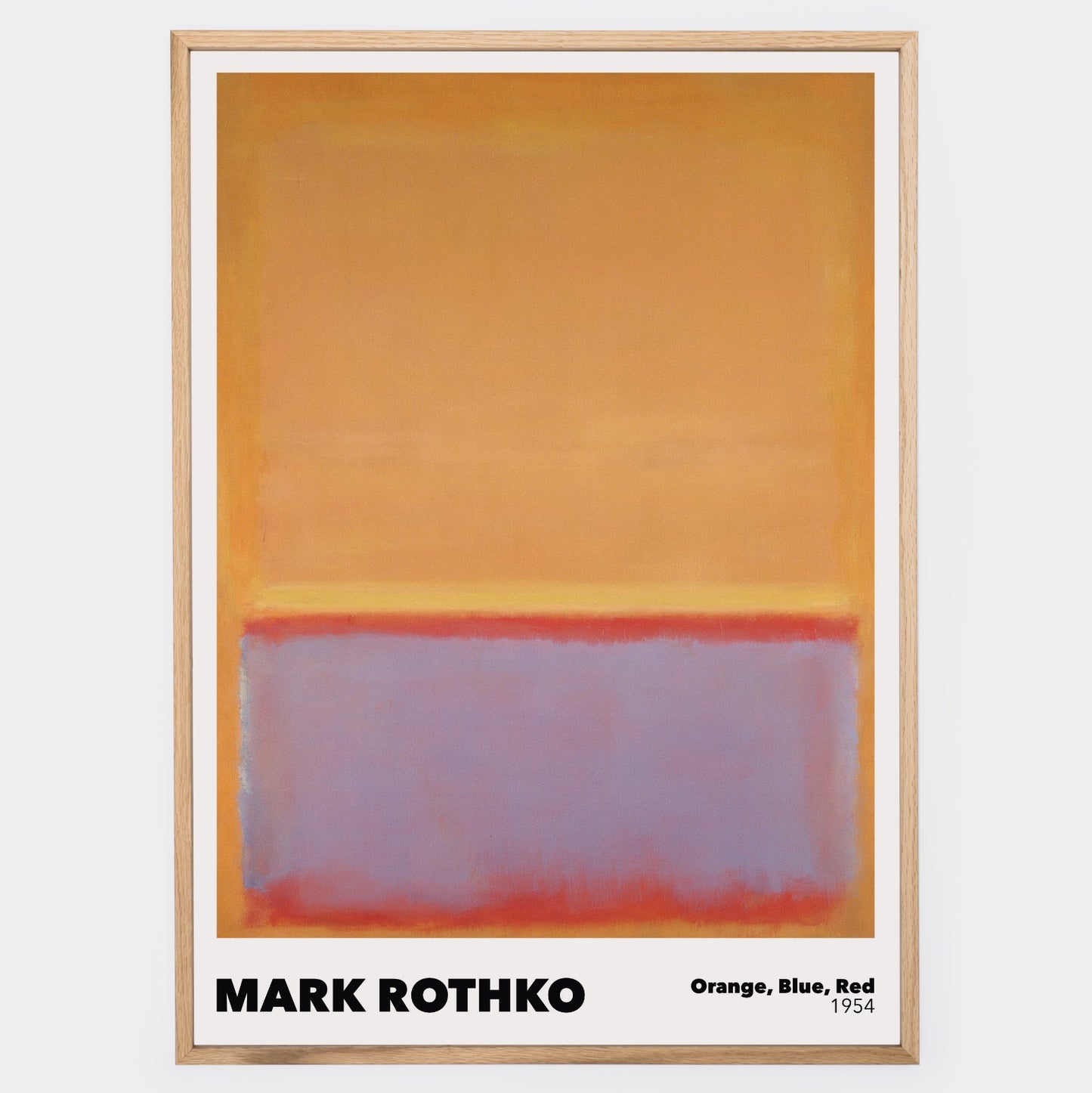 Poster Orange, Blue, Red | Mark Rothko