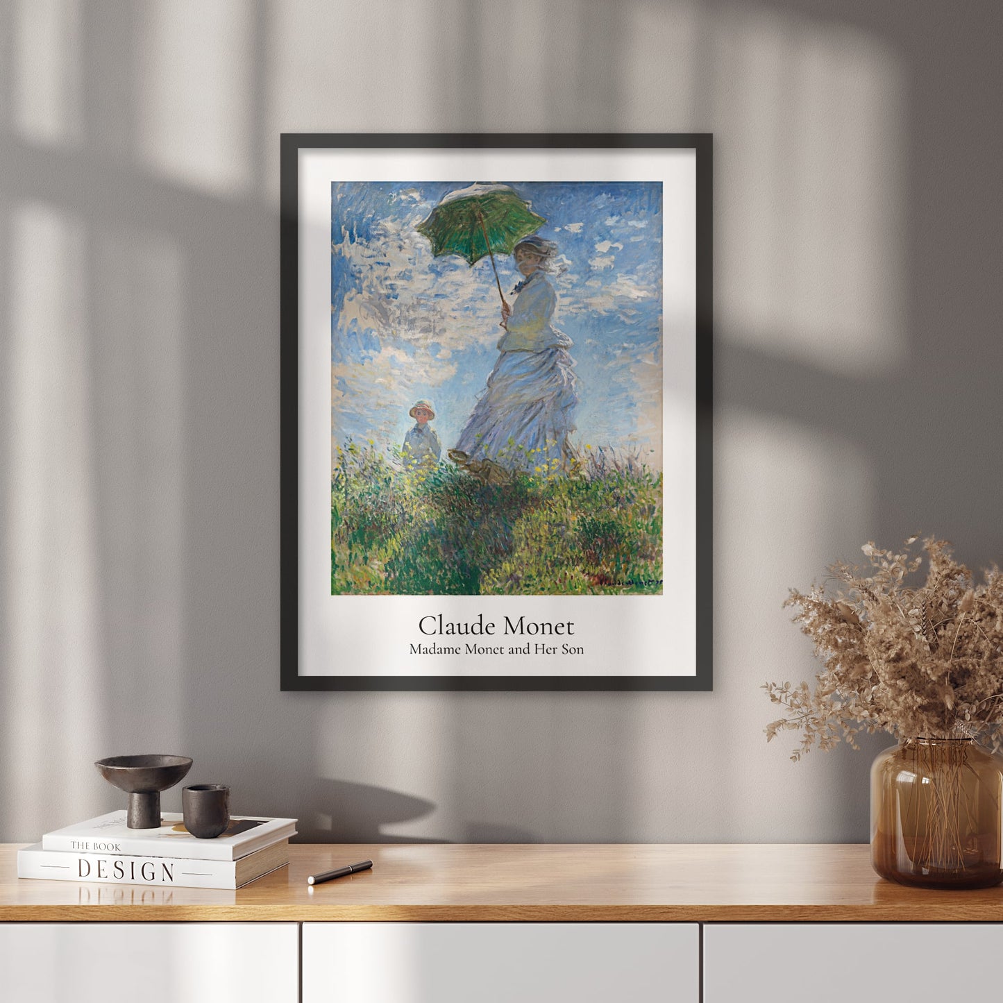 Madame Monet and her son poster | Claude Monet