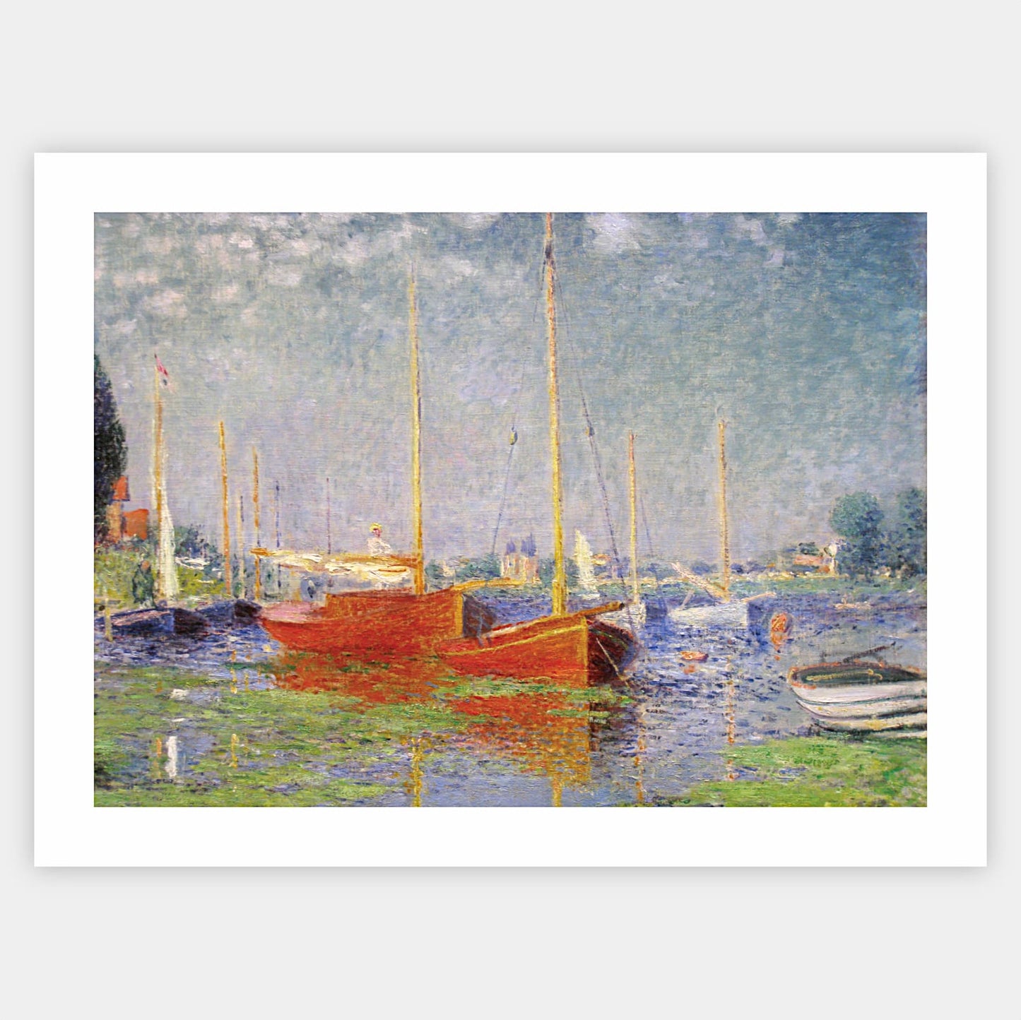 Poster Red Boats at Argenteuil | Claude Monet
