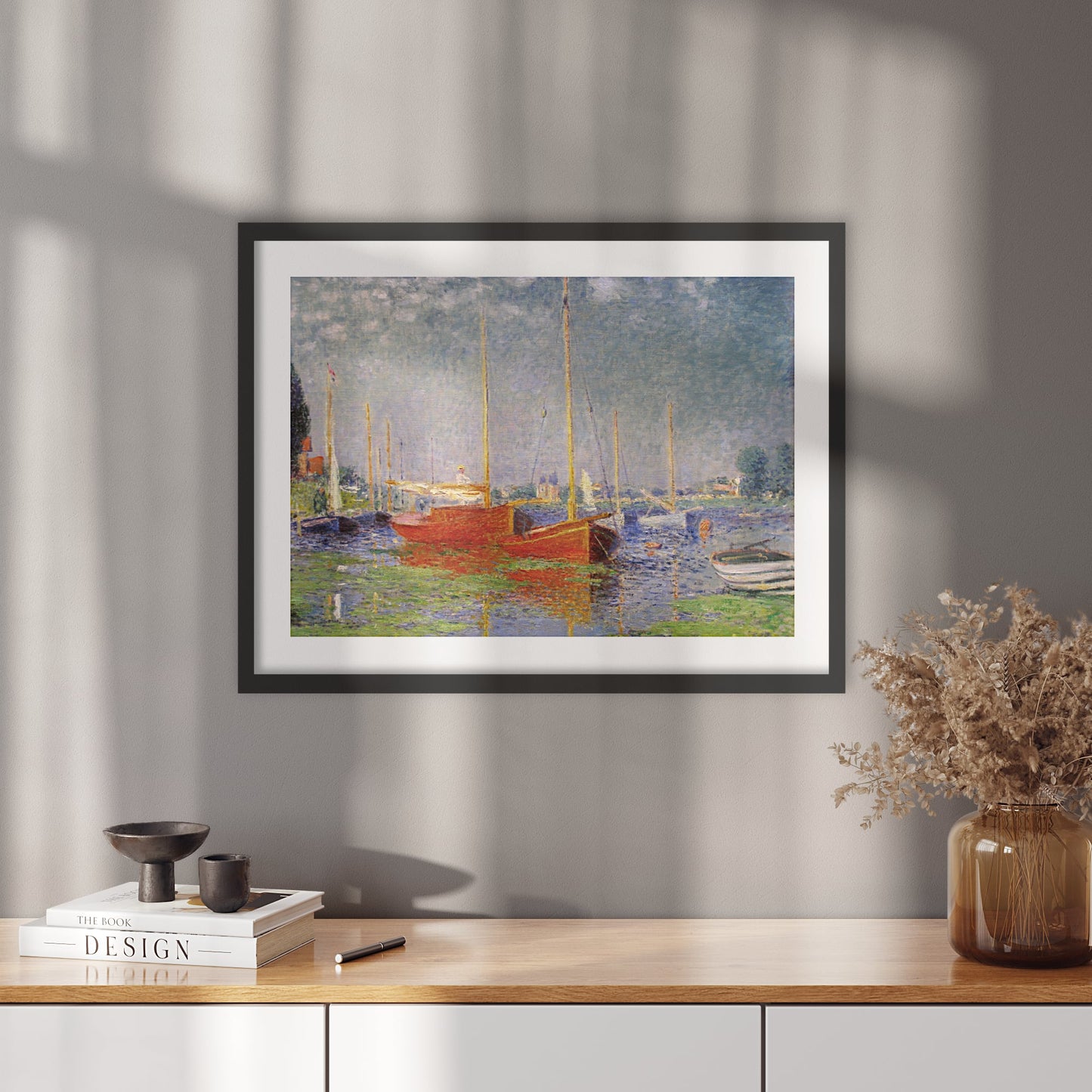 Poster Red Boats at Argenteuil | Claude Monet