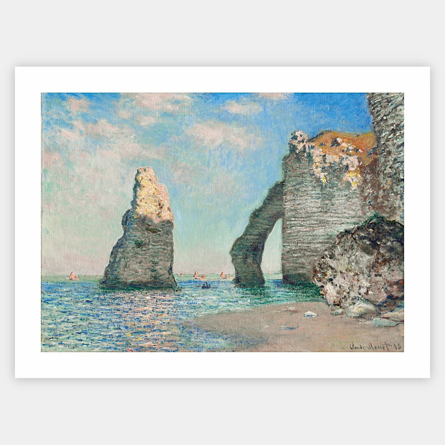 Poster Cliffs at Étretat | Claude Monet