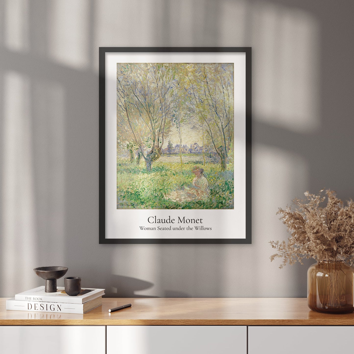 Poster Woman Sitting Under a Willow Tree | Claude Monet