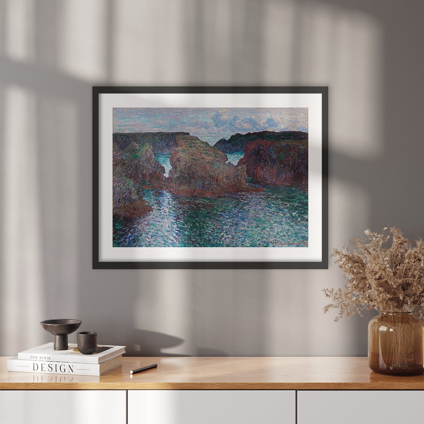 Poster Rocks at Port-Goulphar, Belle-Île | Claude Monet