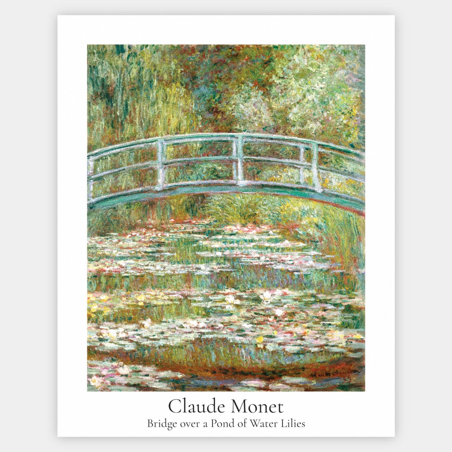 Poster Bridge over a pond with water lilies | Claude Monet