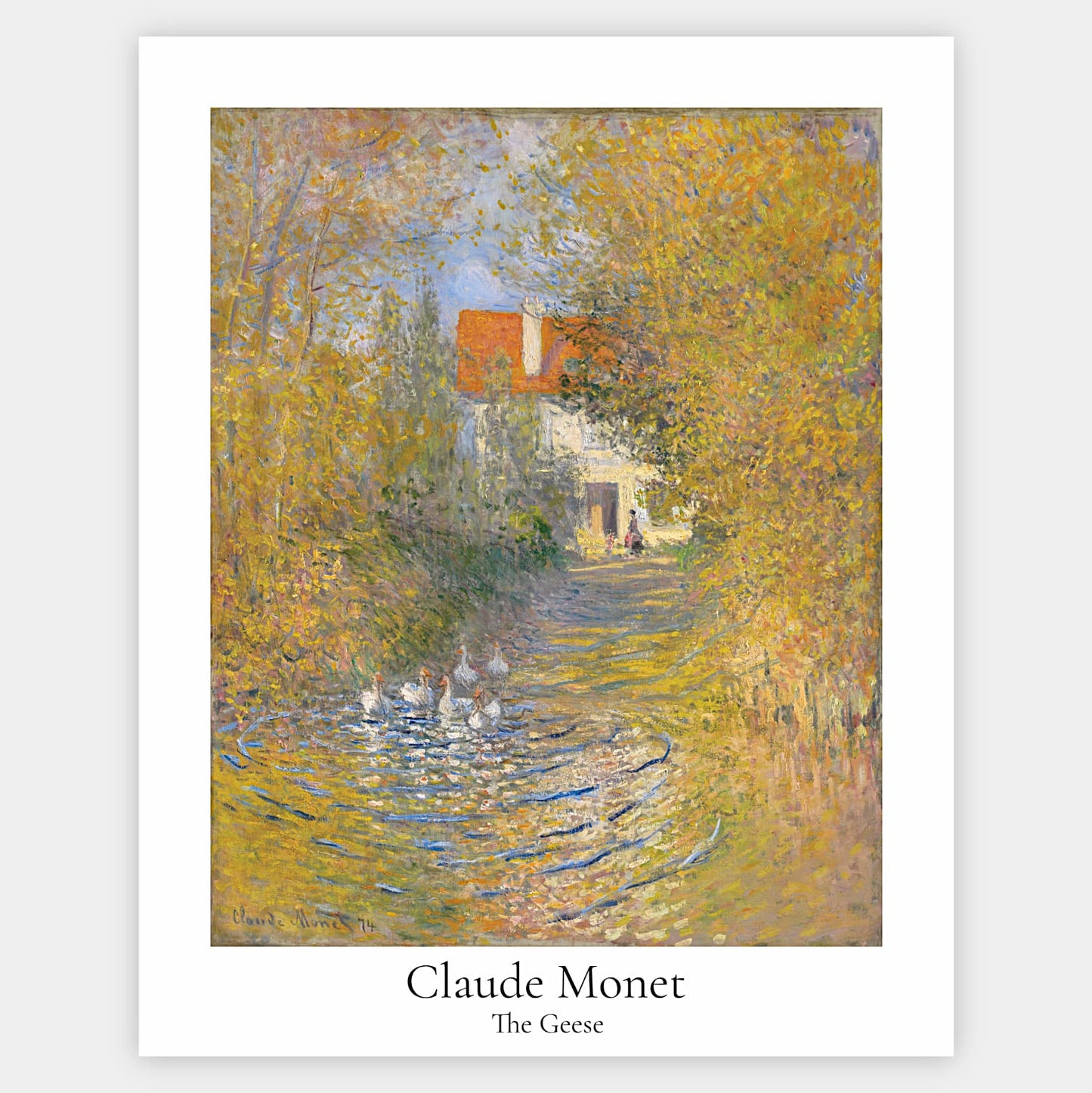 Geese Poster | Claude Monet