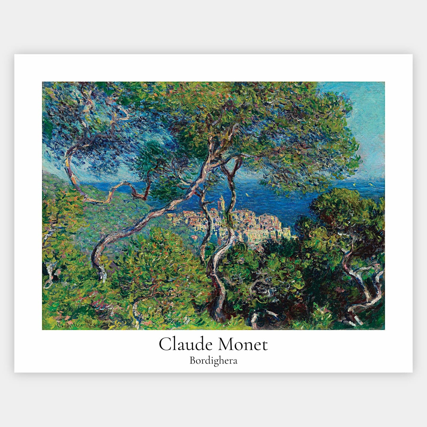Bordighera Poster | Claude Monet