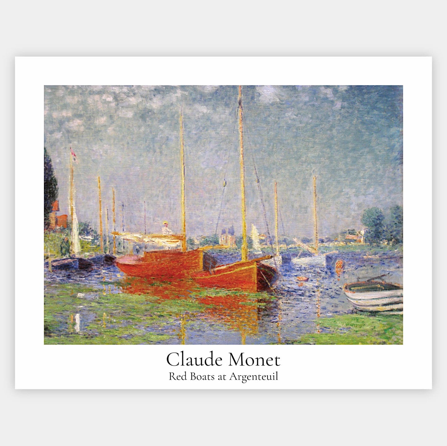 Poster Red Boats at Argenteuil | Claude Monet