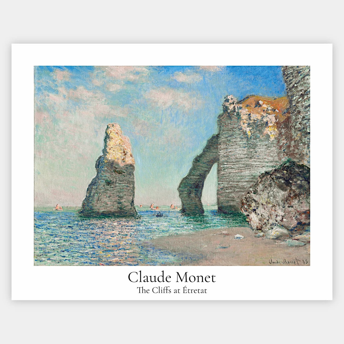 Poster Cliffs at Étretat | Claude Monet
