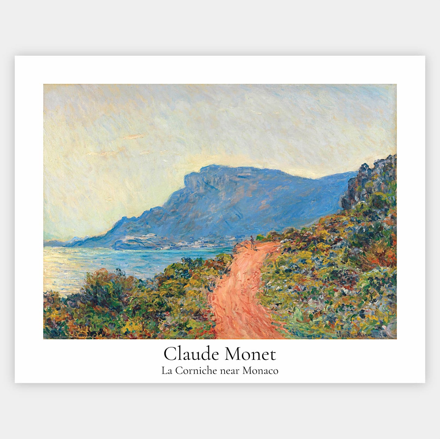 La Corniche near Monaco poster | Claude Monet