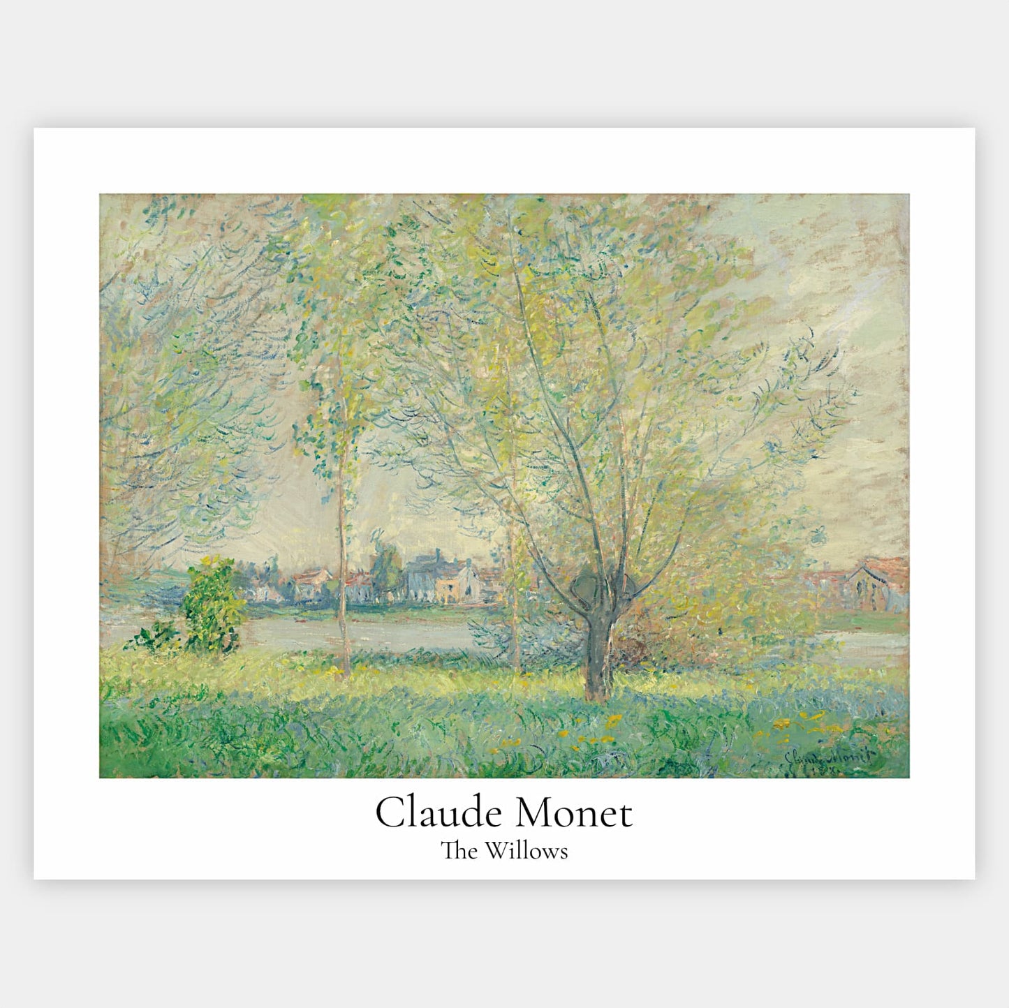 Willows Poster | Claude Monet