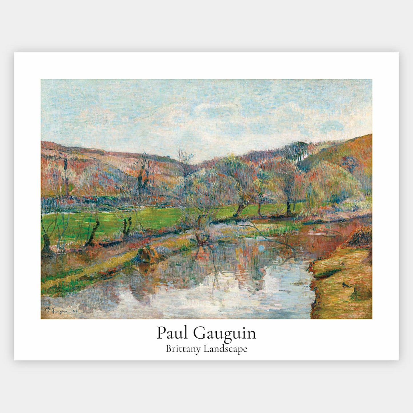 Poster Breton Landscape | Paul Gauguin