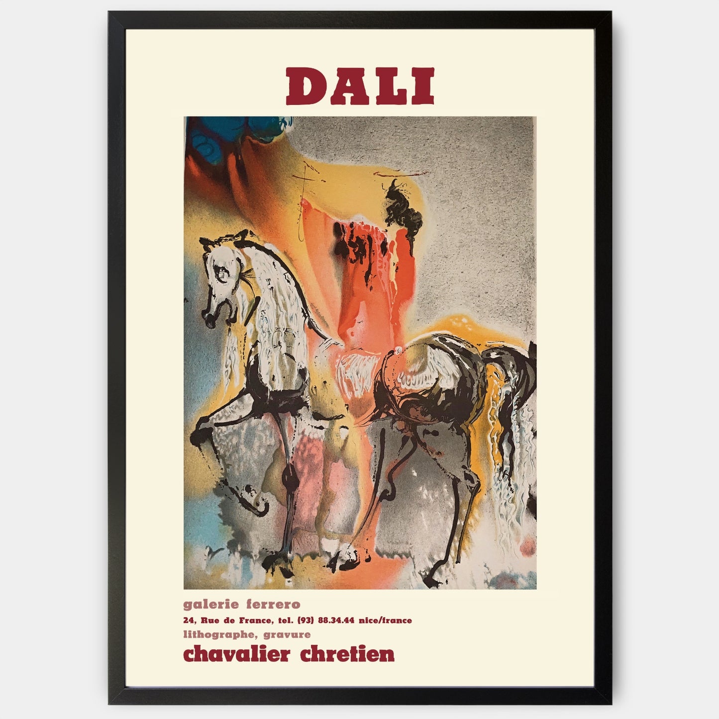 Poster Chevalier Chretien | Salvador Dali