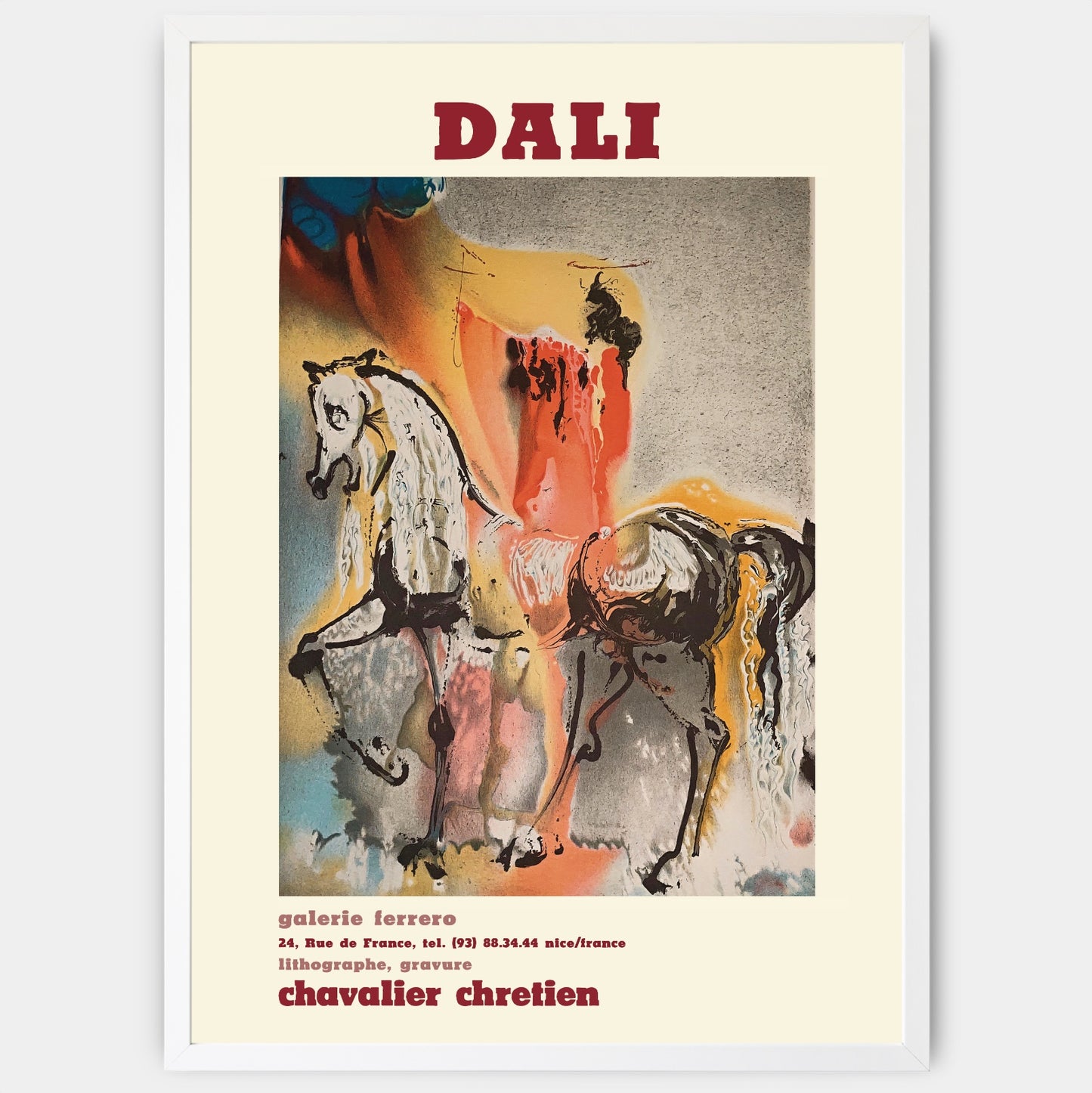 Poster Chevalier Chretien | Salvador Dali
