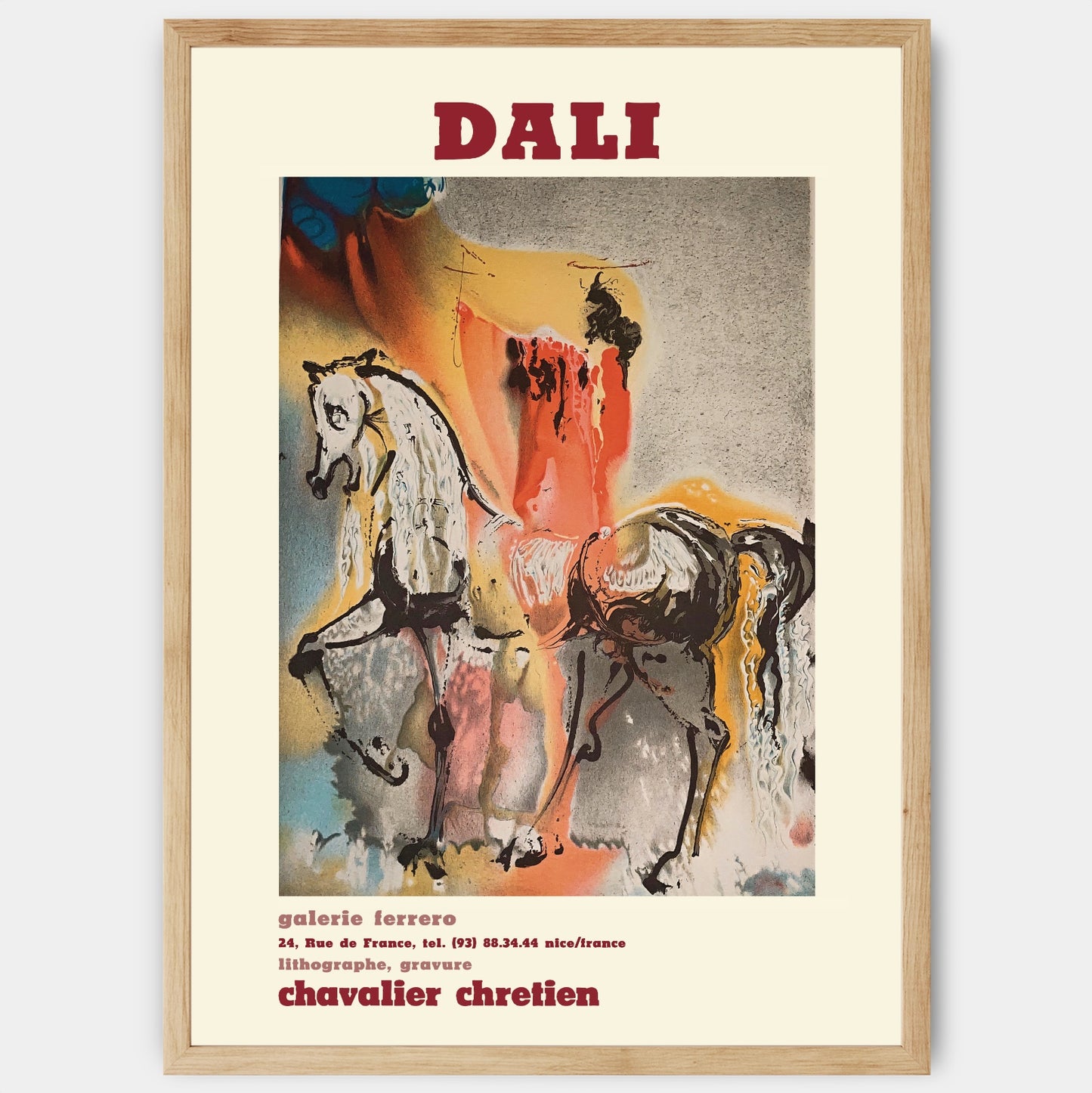 Poster Chevalier Chretien | Salvador Dali