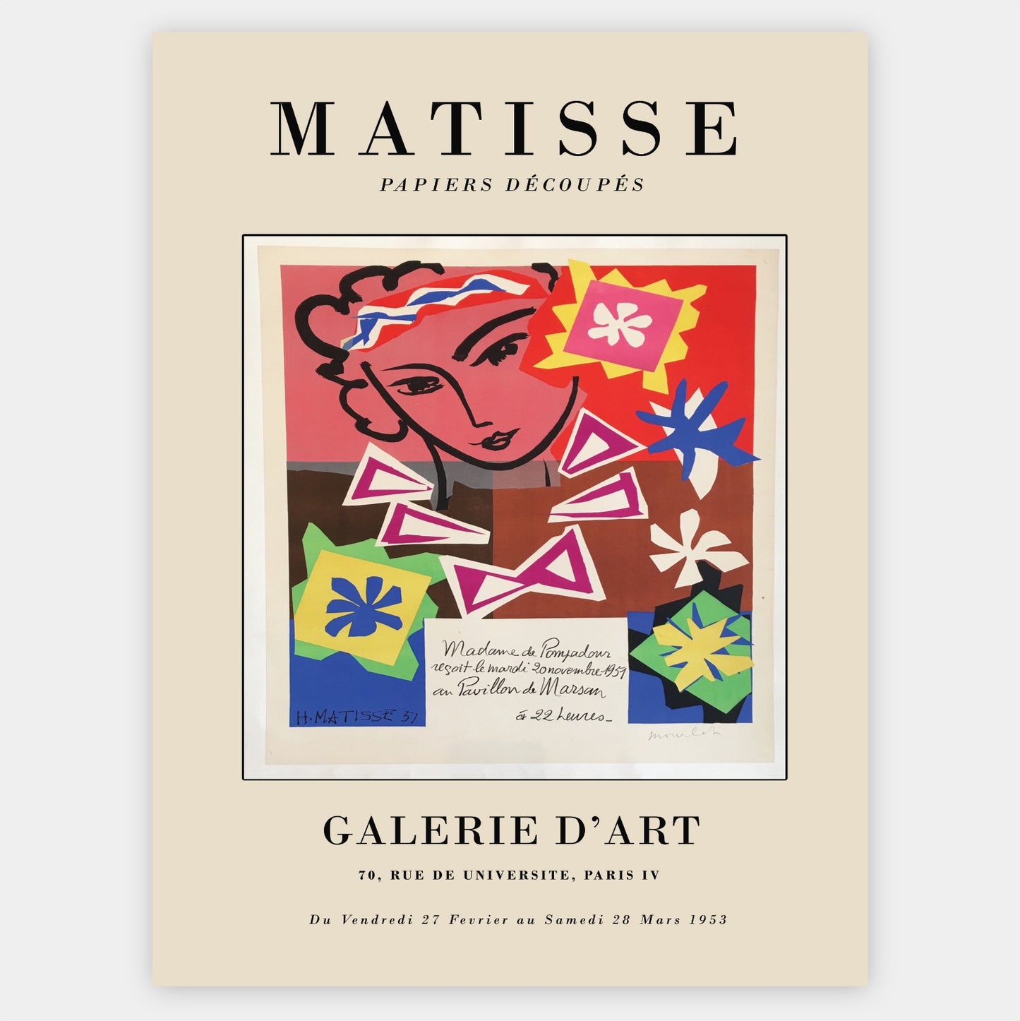 Poster Papiers Découpés 1953 | Henri Matisse