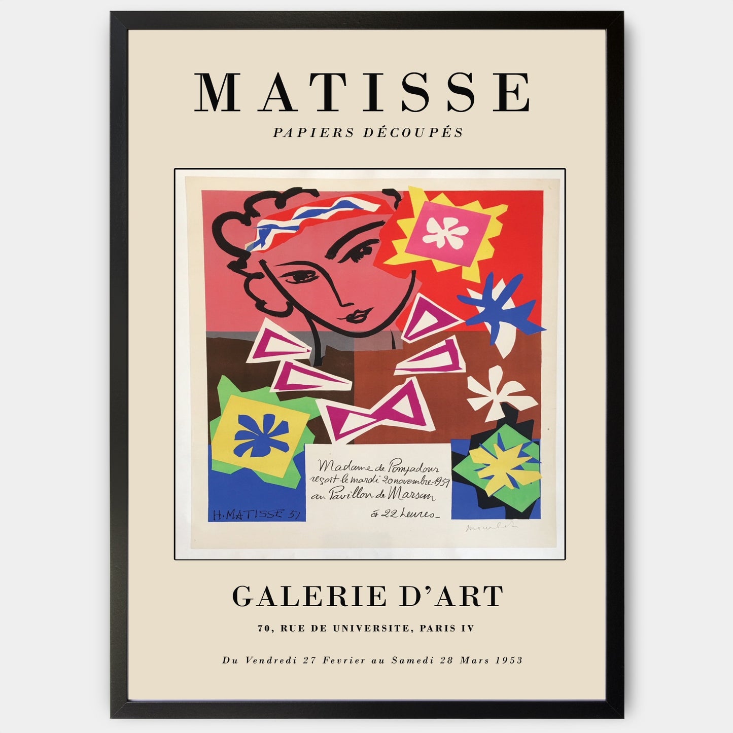 Poster Papiers Découpés 1953 | Henri Matisse
