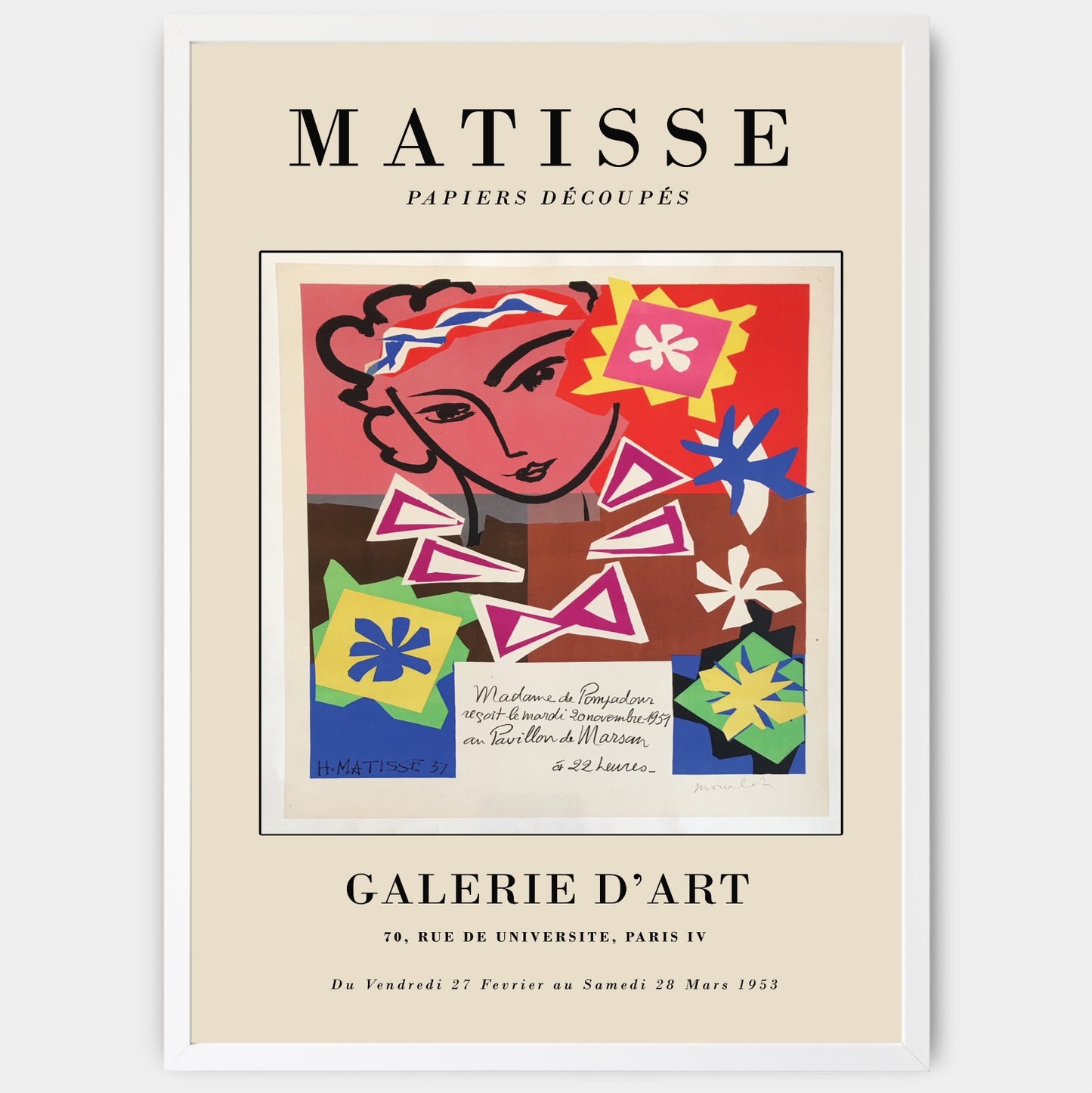 Poster Papiers Découpés 1953 | Henri Matisse