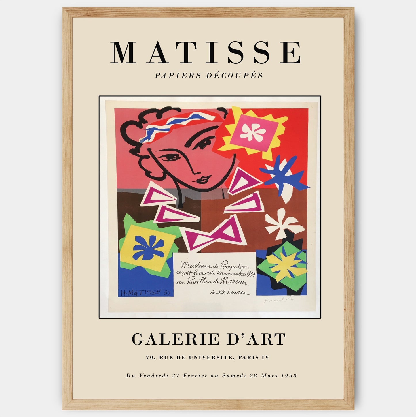 Poster Papiers Découpés 1953 | Henri Matisse