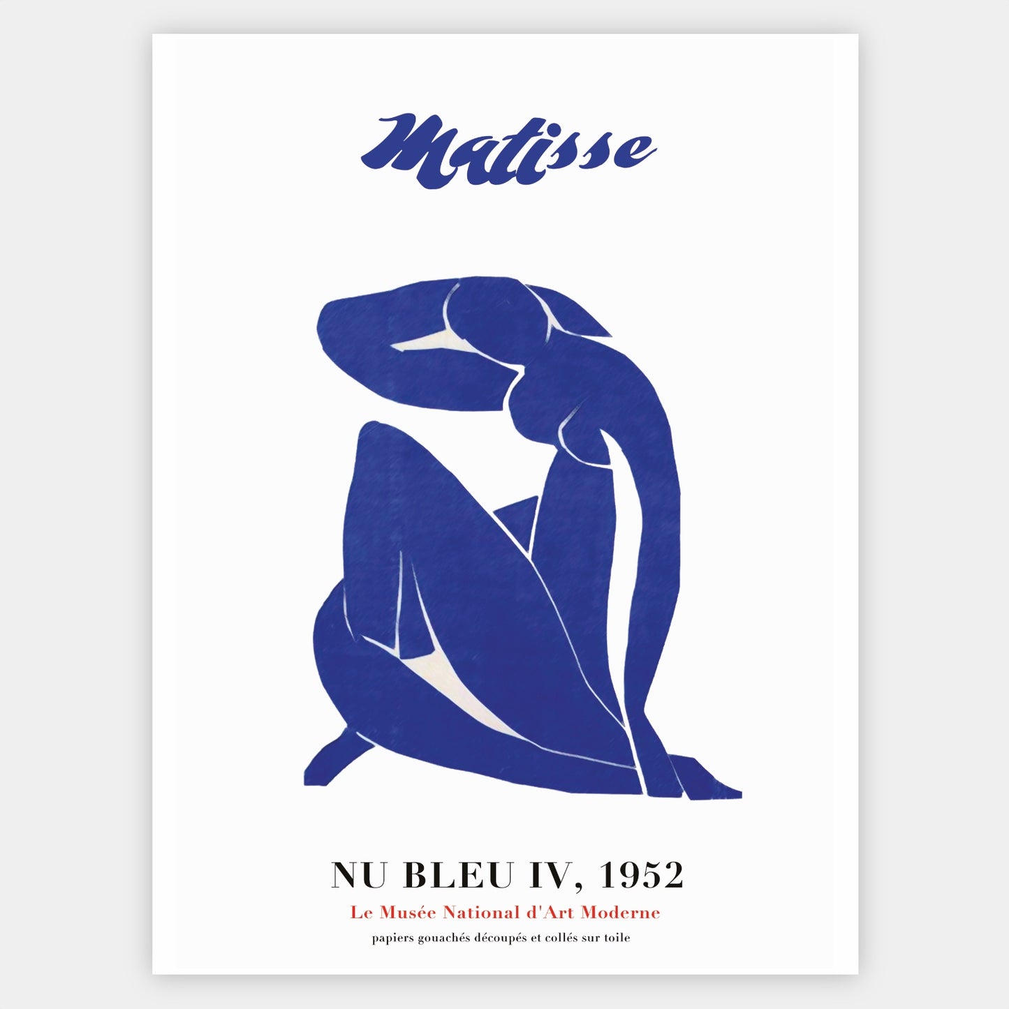 Poster Nu Bleu IV | Henri Matisse