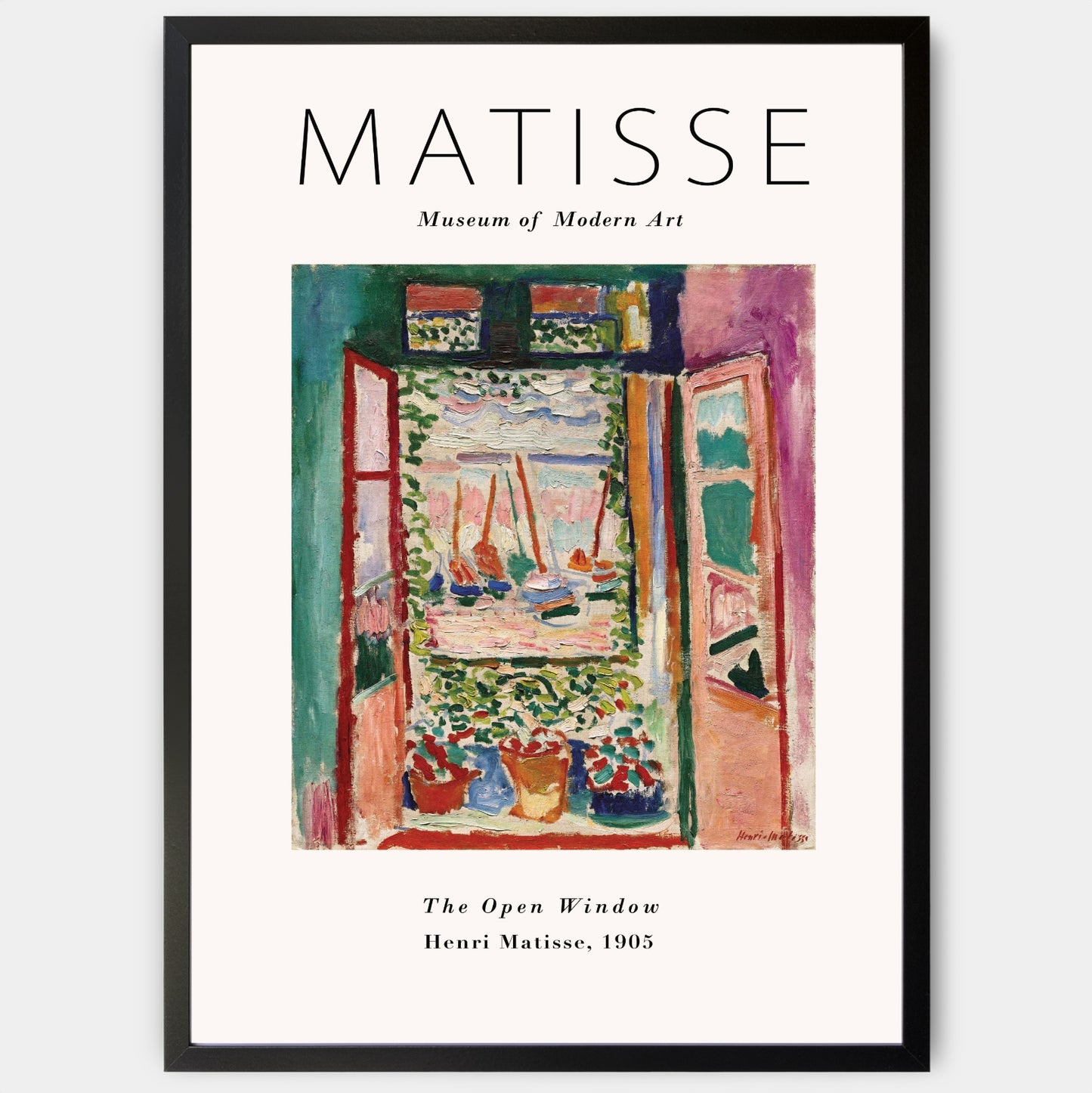 The Open Window Poster | Henri Matisse