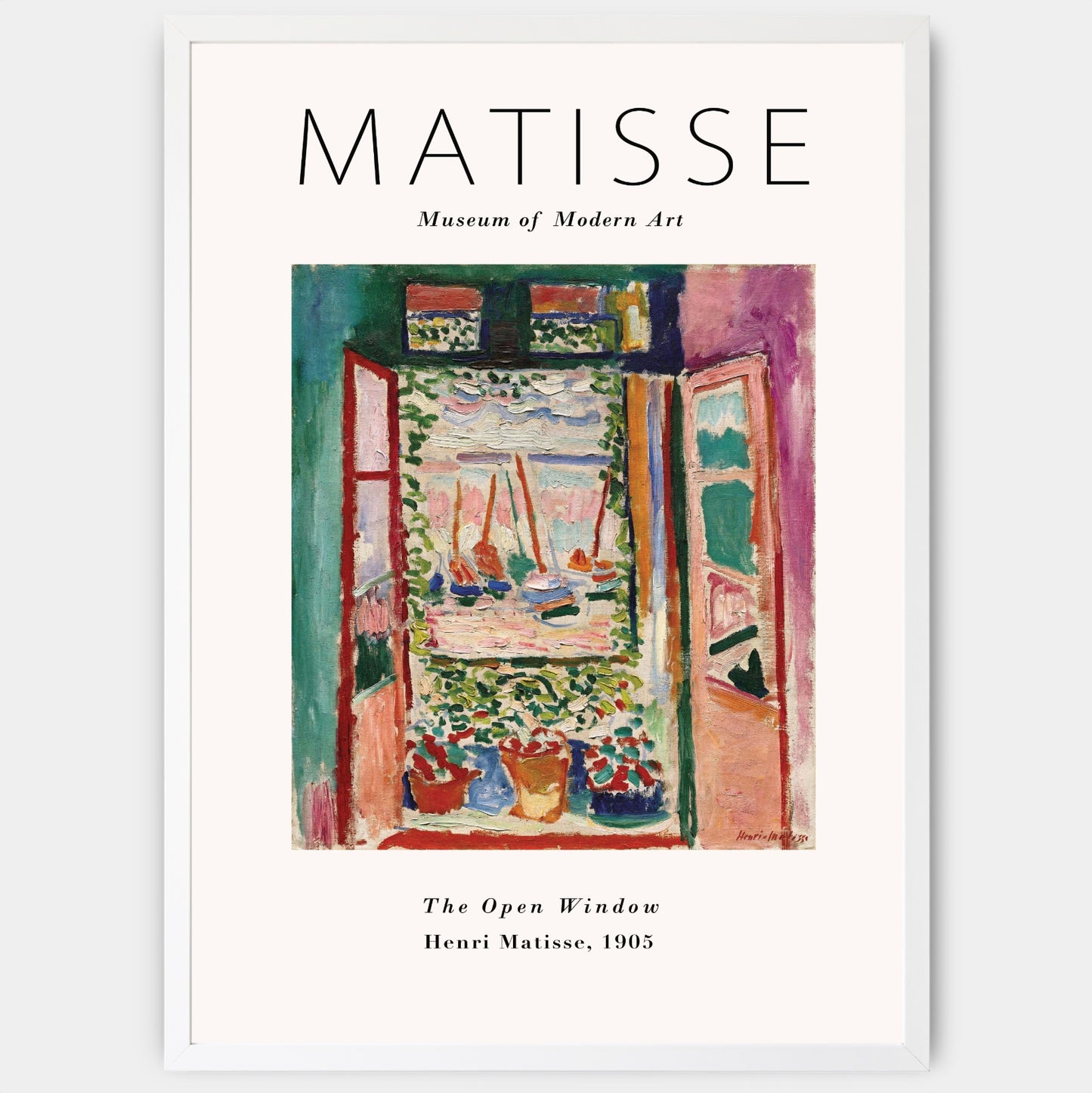 The Open Window Poster | Henri Matisse